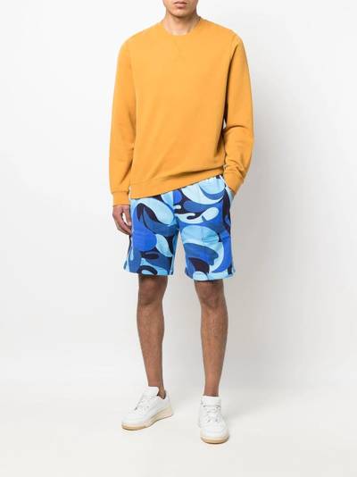 Marni abstract-print slip-on Bermuda shorts outlook