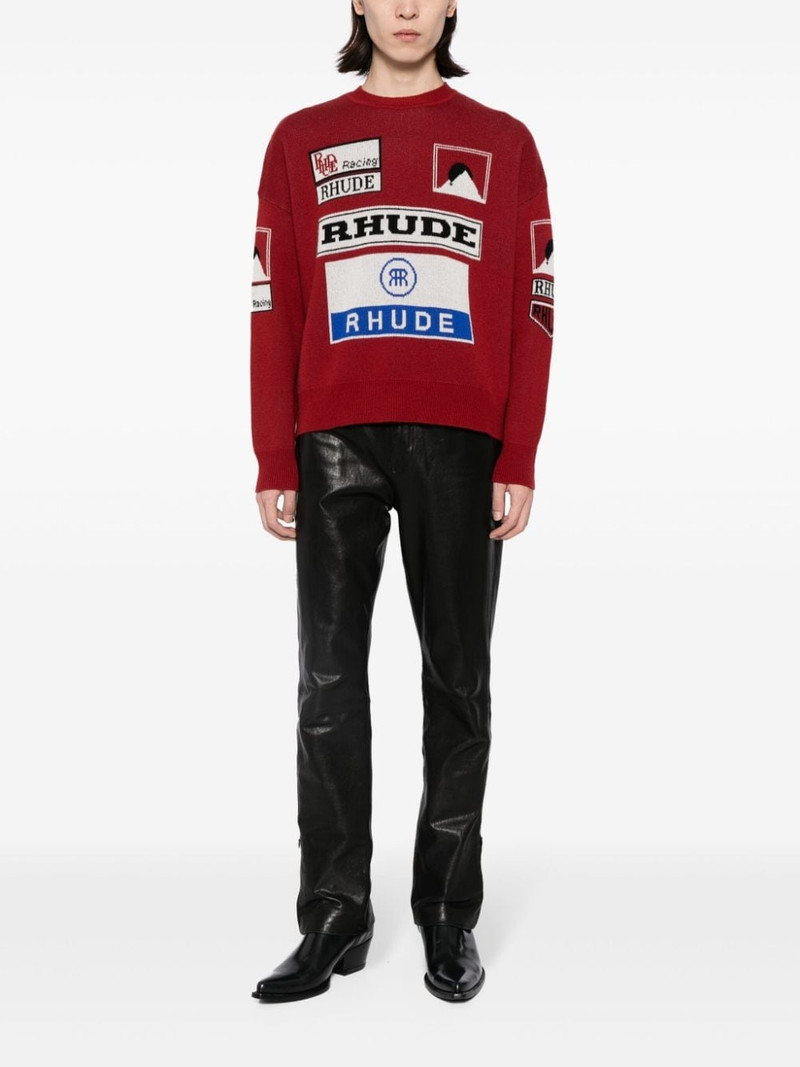 Rhude Ayrton intarsia-knit jumper outlook