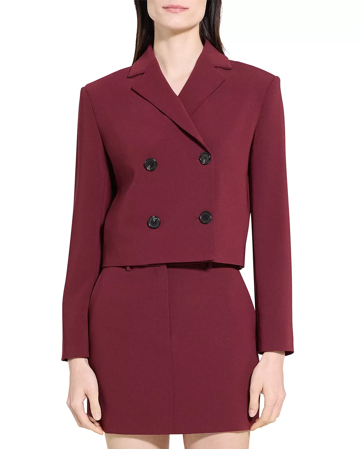 Admiral Double Breasted Crop Jacket - 1