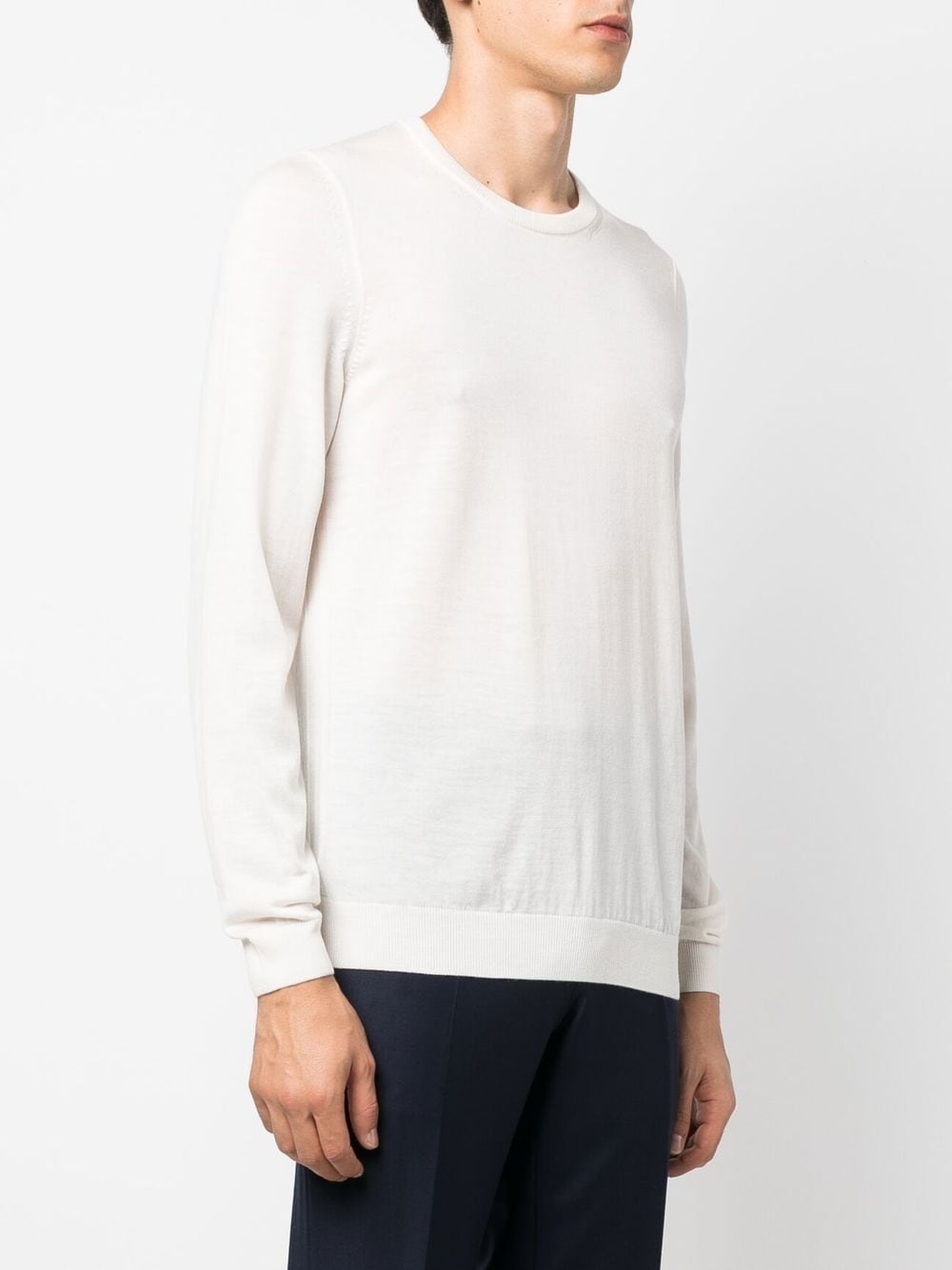 crew neck pullover sweater - 3