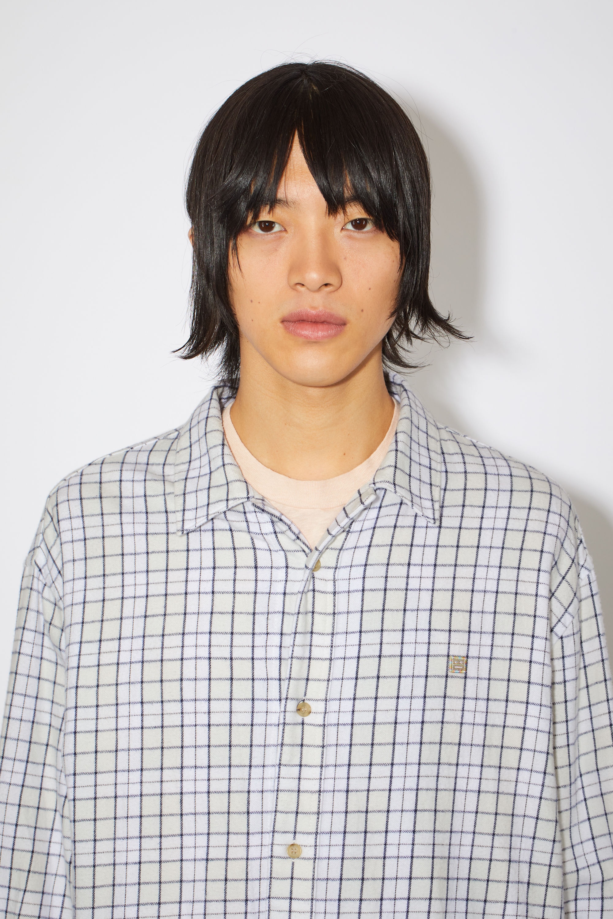 Flannel shirt - White/black - 6