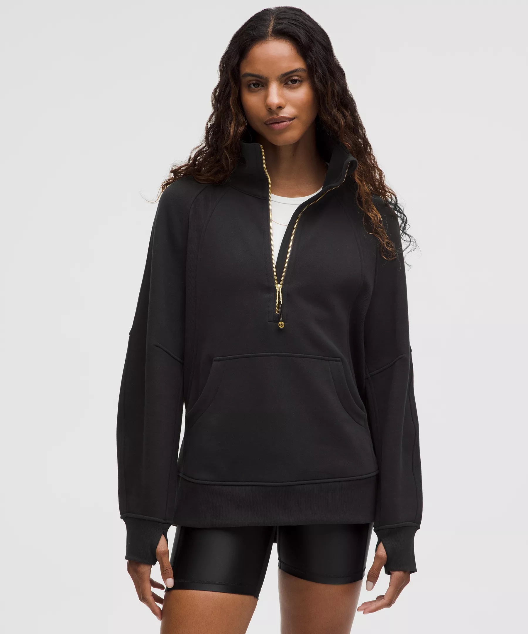 Scuba Oversized Funnel-Neck Half Zip *Long - 1