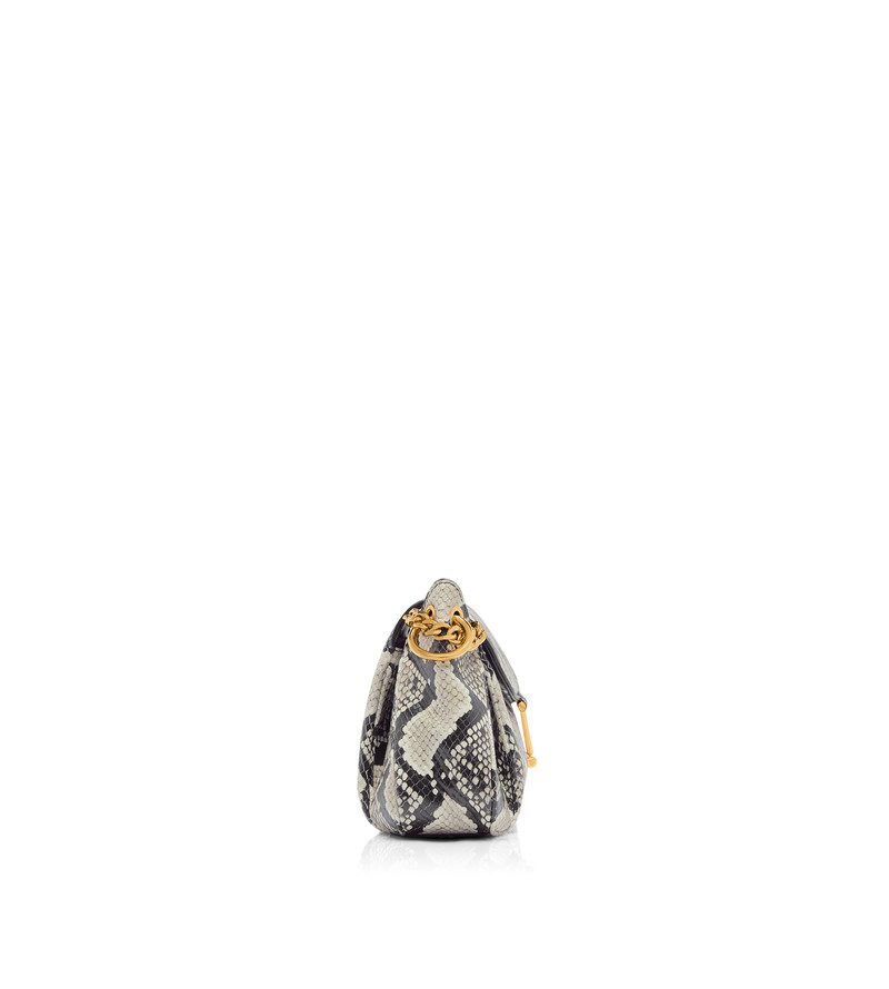 TOM FORD PRINTED PYTHON TARA CHAIN SHOULDER BAG outlook
