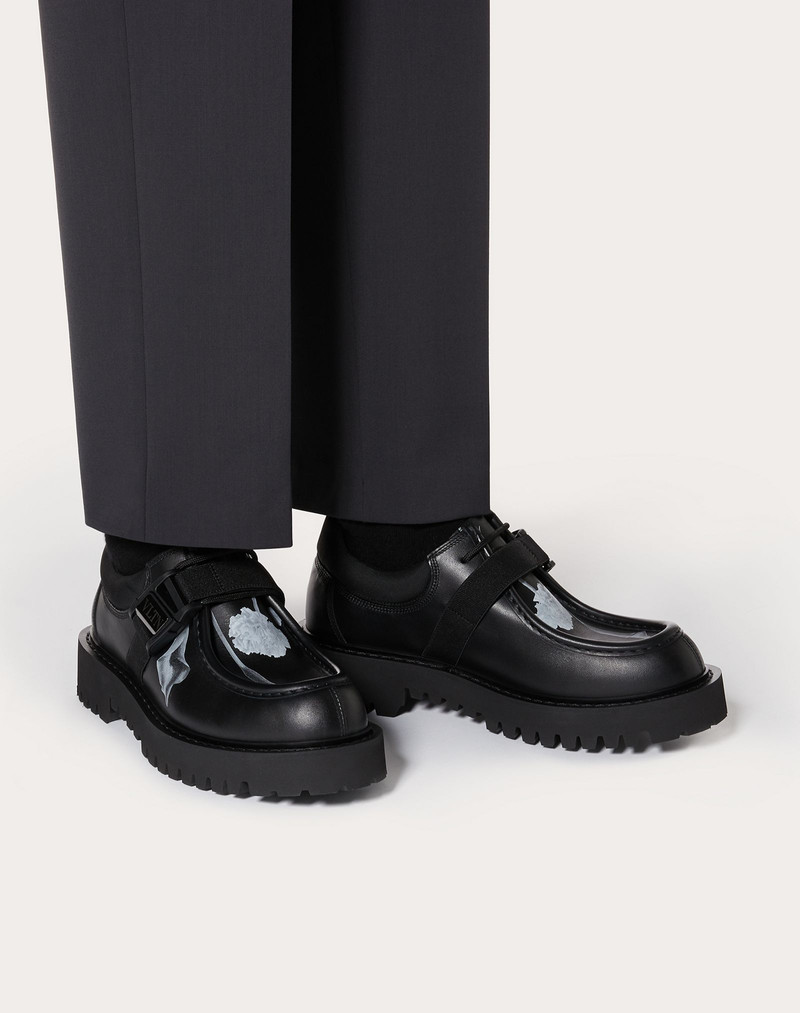 Flowersity Calfskin Derby with VLTN Buckle 6