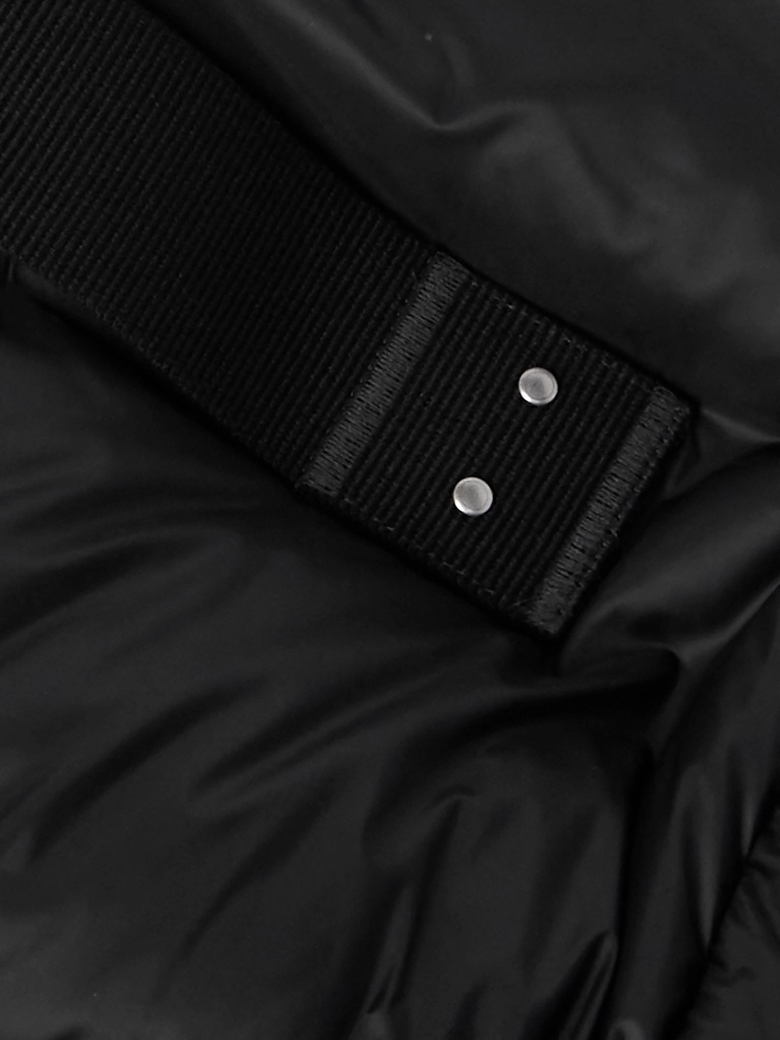 Turtle Cropped Quilted Recycled Shell Down Jacket Black - 6