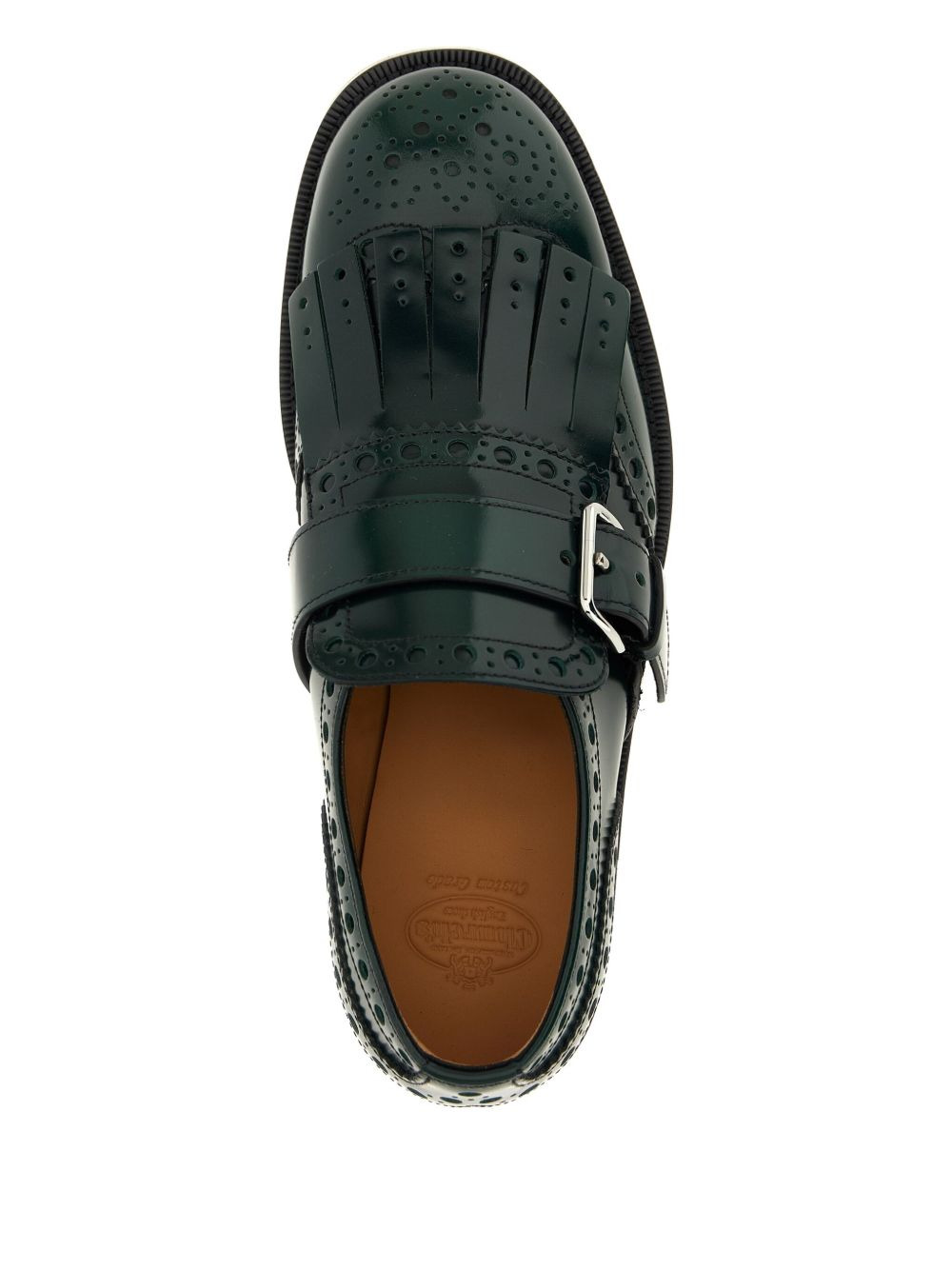 fringe brogue buckle shoes - 4