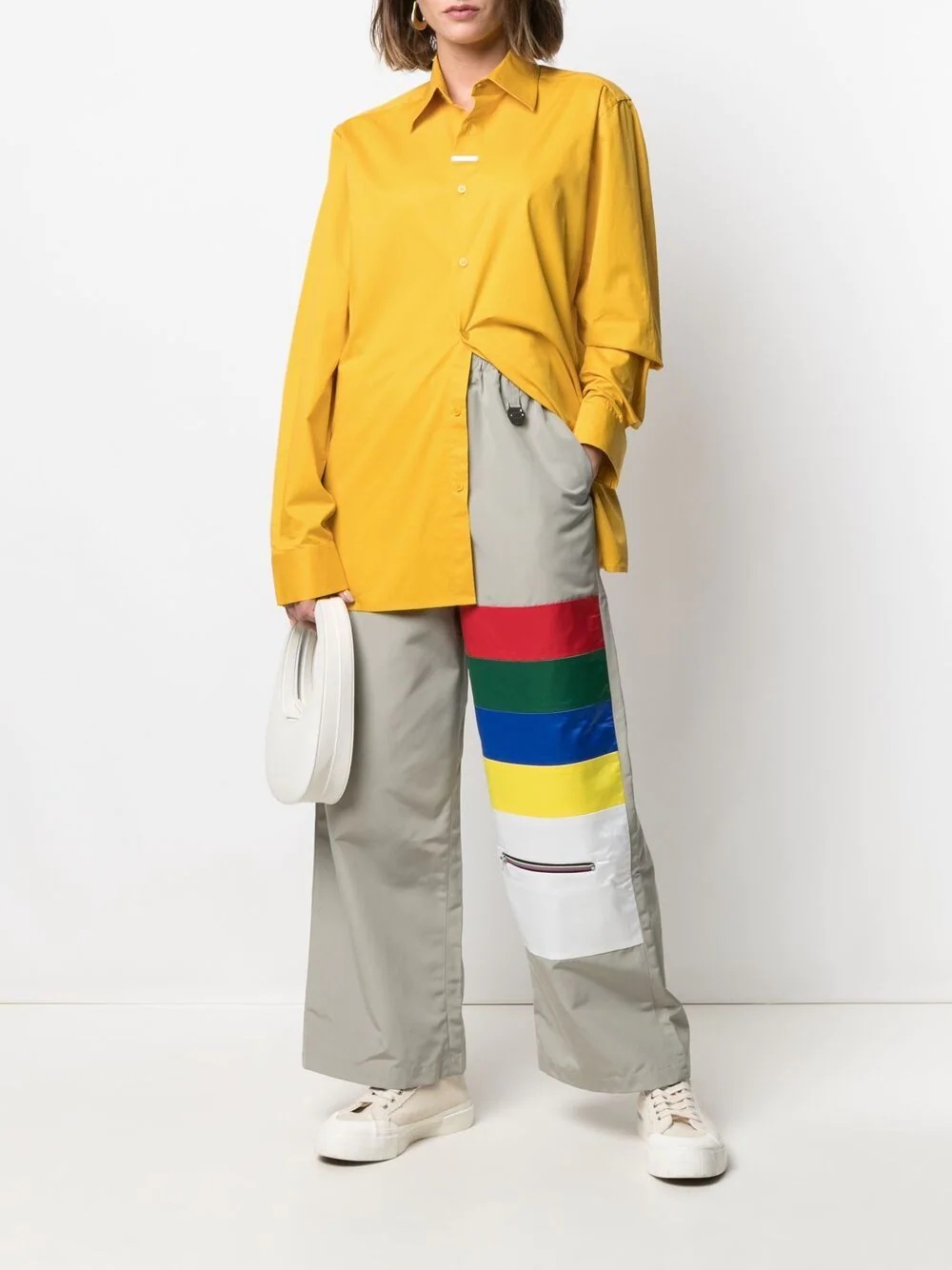 plaque-detail shirt - 3
