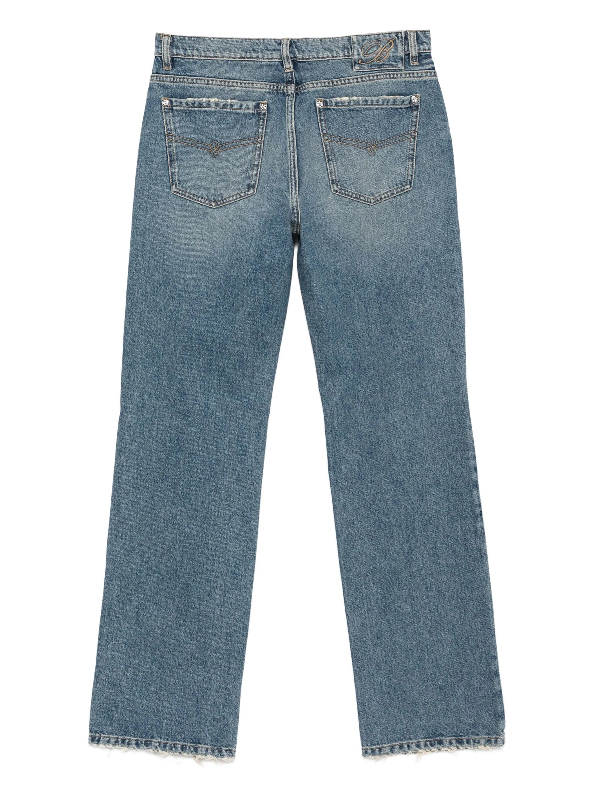Blumarine Frayed-hem Jeans - 2