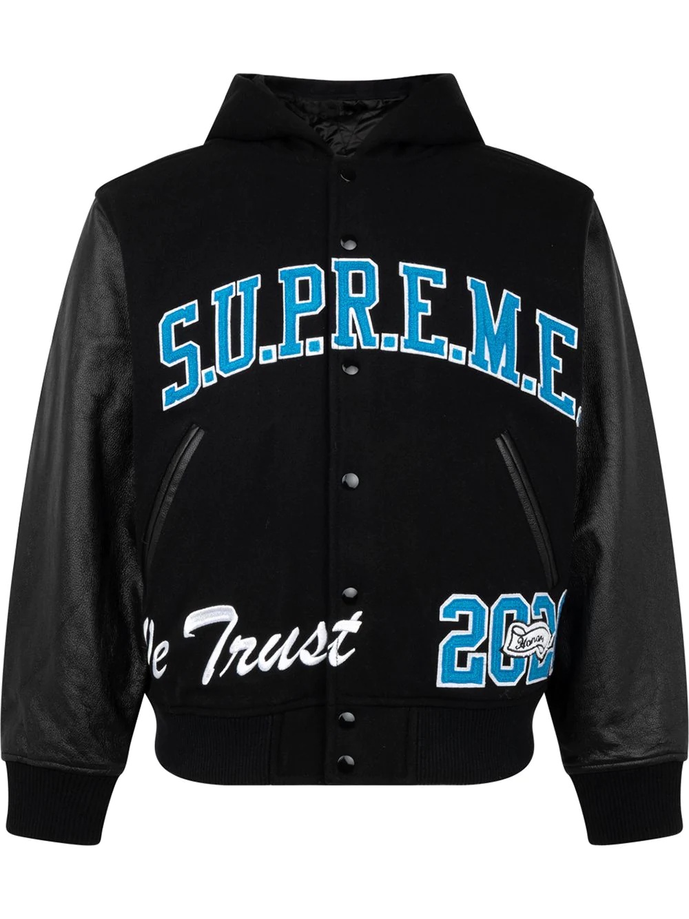 King hooded varsity jacket - 1