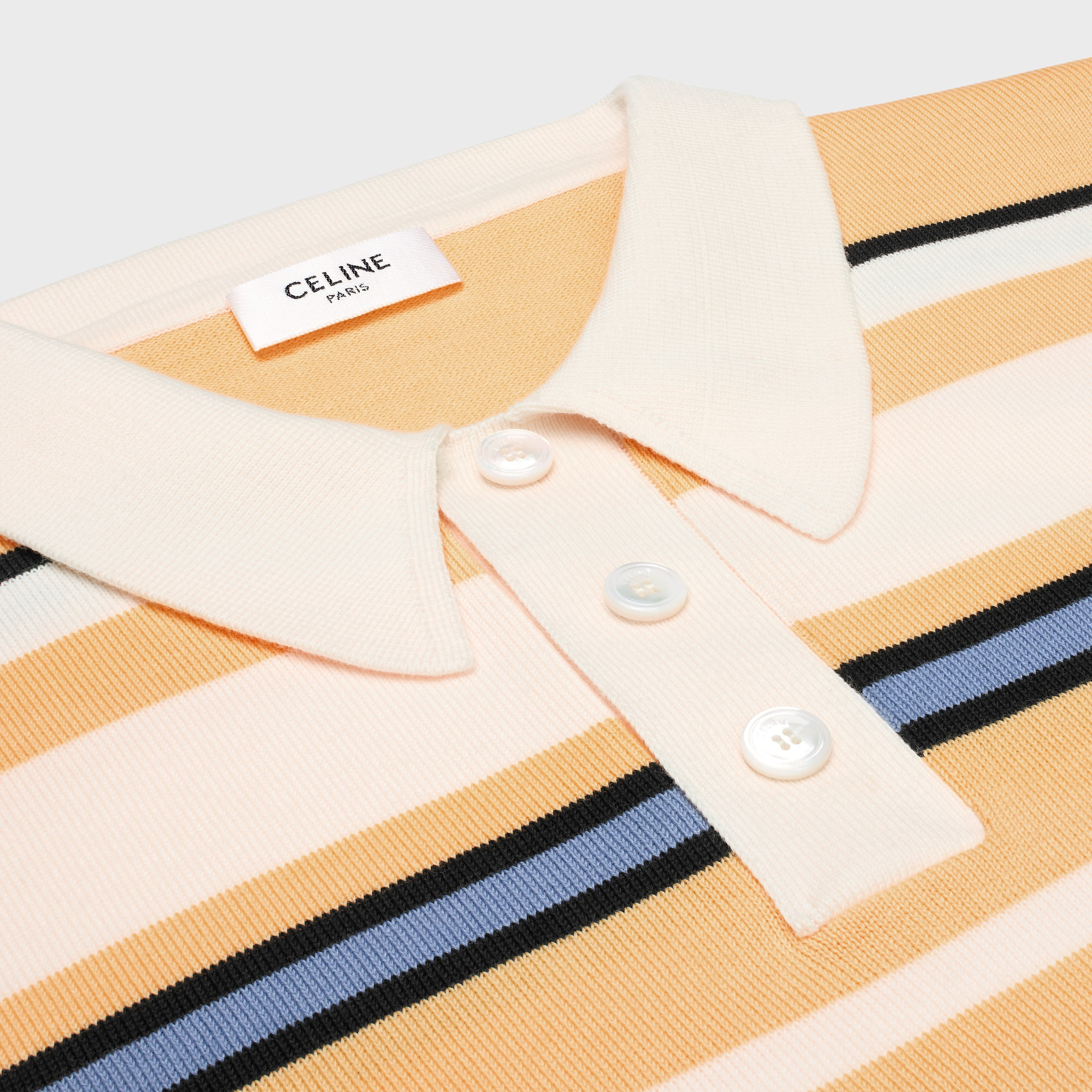 loose polo IN striped cotton - 3