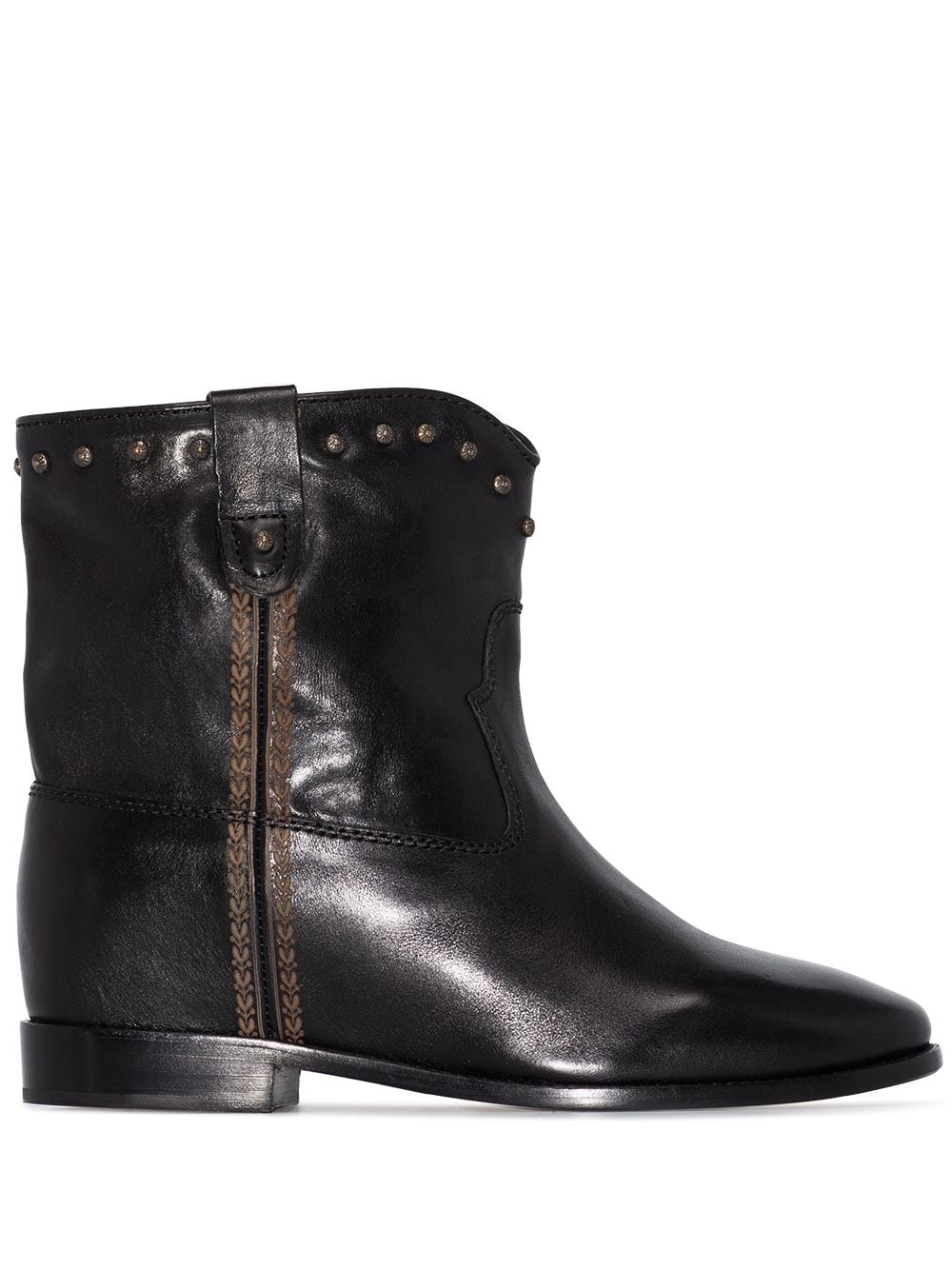 Cluster leather ankle boots - 1