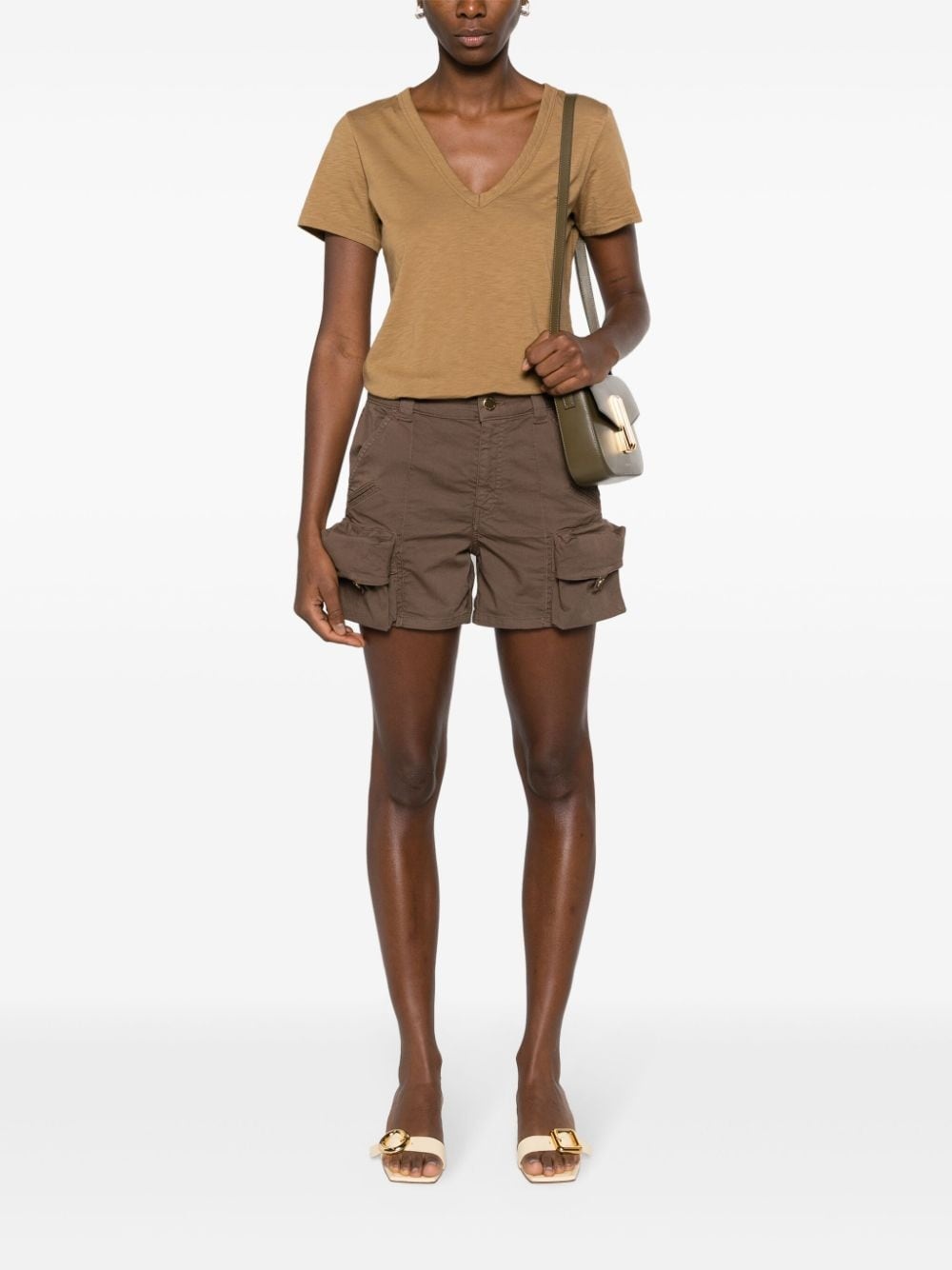 Slub V-neck T-shirt - 2