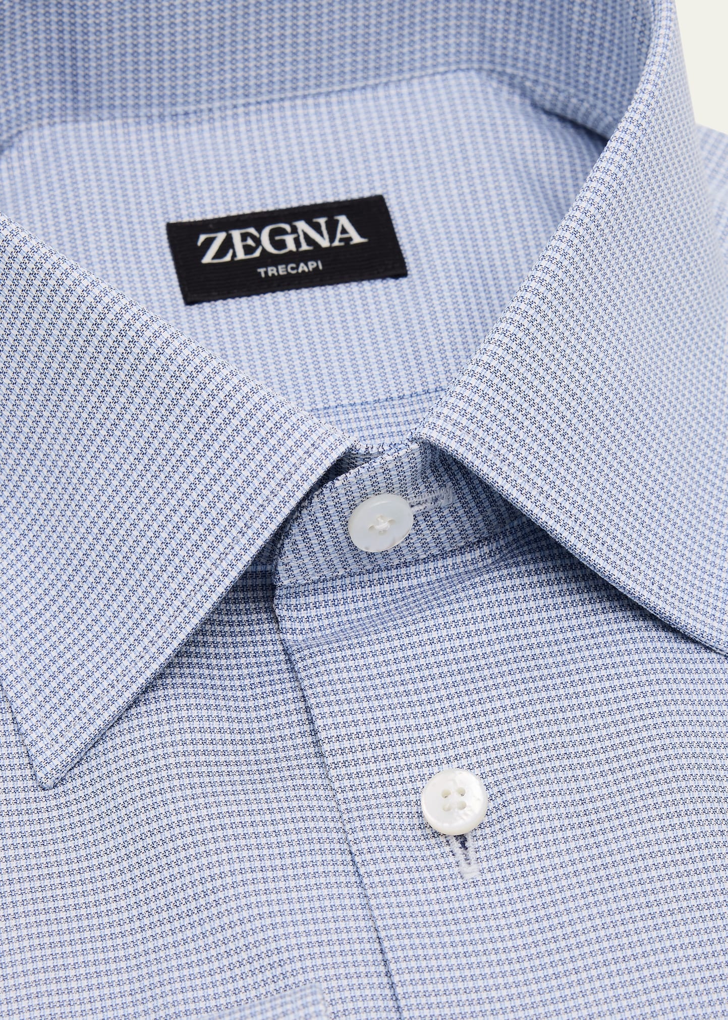 Men's Trecapi Cotton Micro-Pattern Dress Shirt - 2