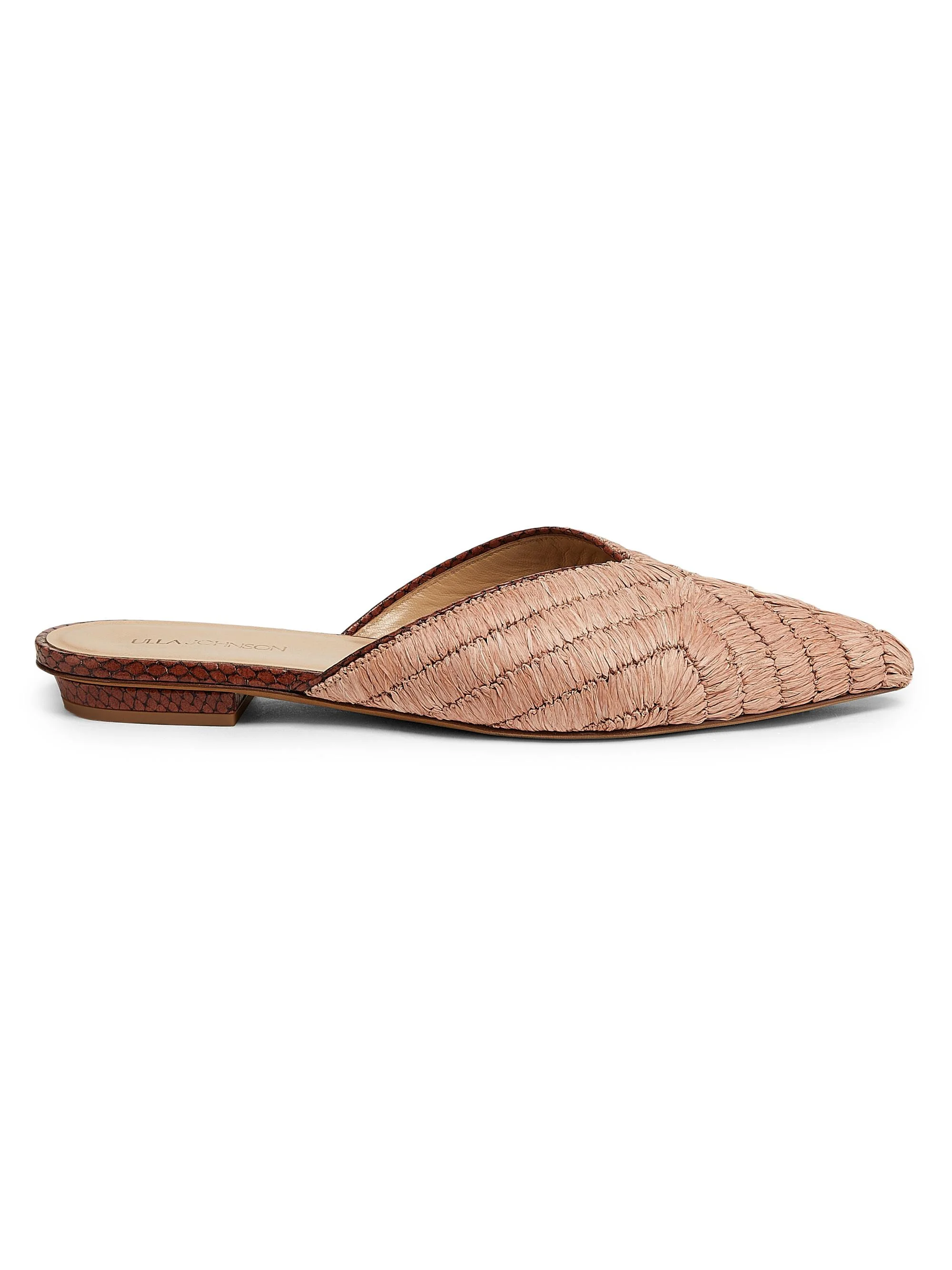 Women's Aunika Raffia Mules - Rust Copper - 1