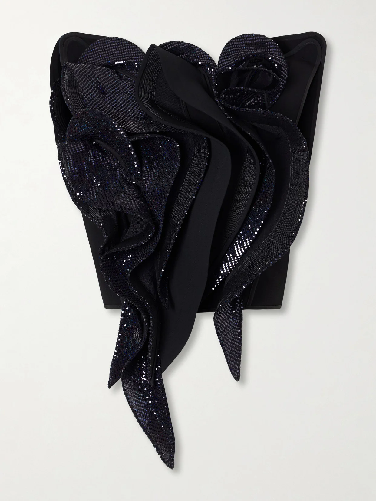 Lavish Bodice Sequin-embellished Georgette Blouse - 1