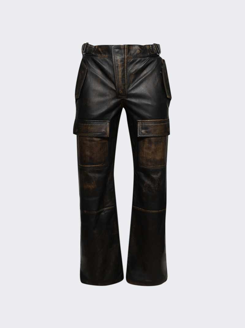 Vintage Leather Moto Pants Black 1