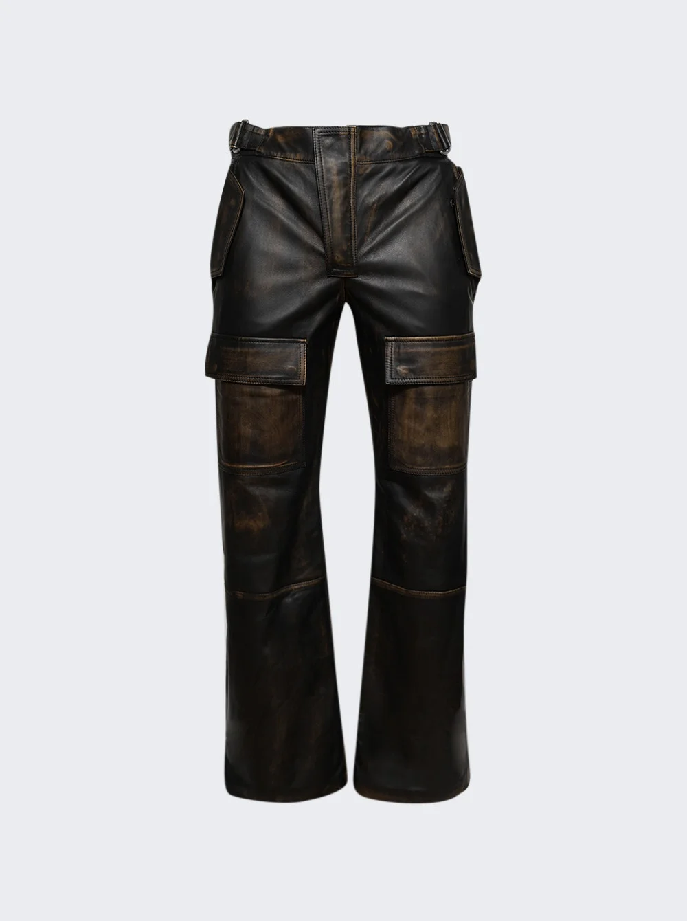 Vintage Leather Moto Pants Black - 1