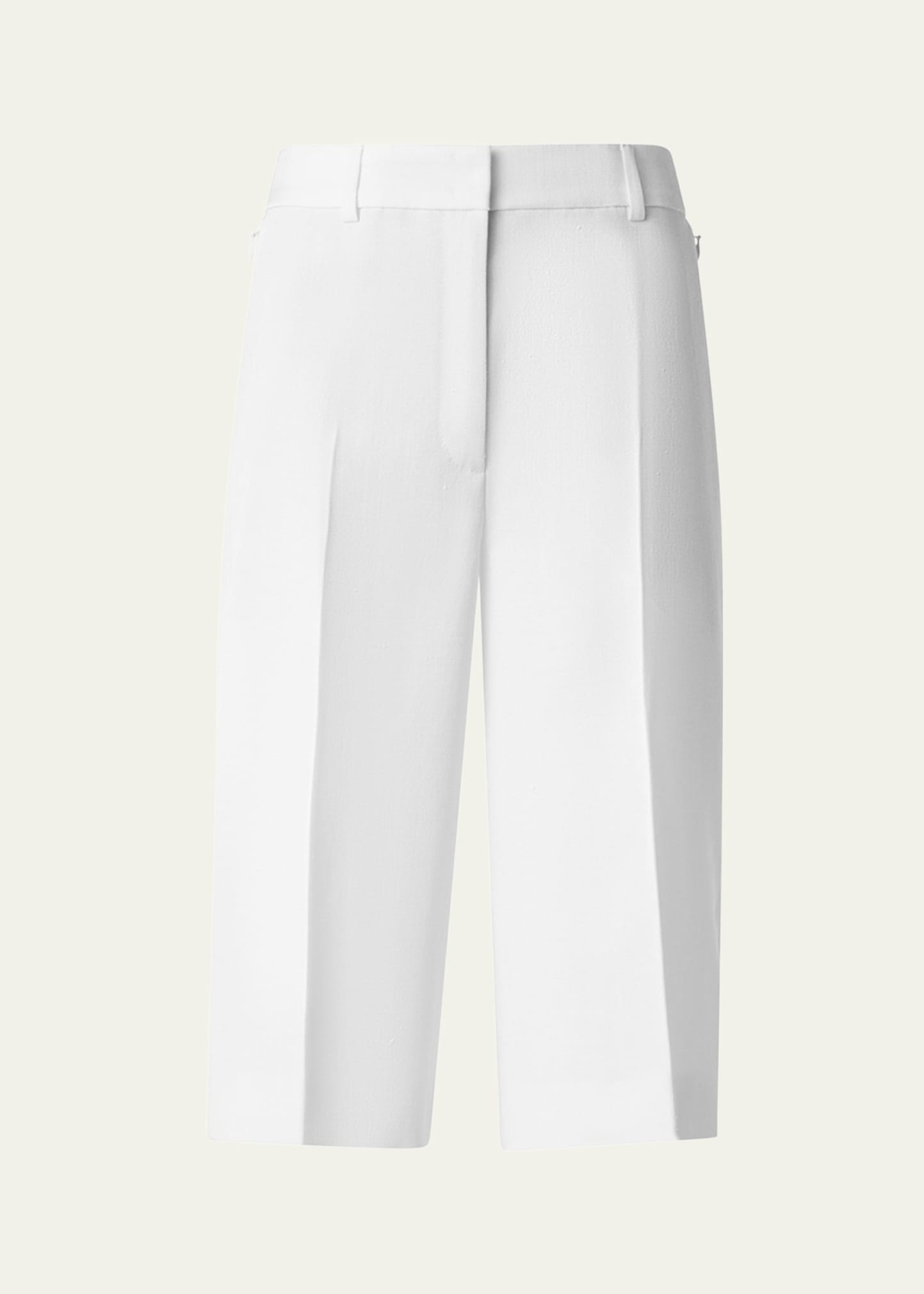 Fiora City Silk Viscose Shantung Bermuda Shorts - 1