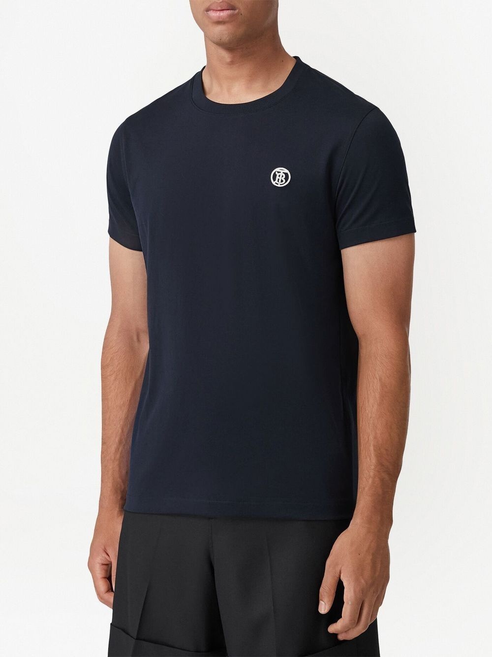 TB-embroidered cotton T-shirt - 3