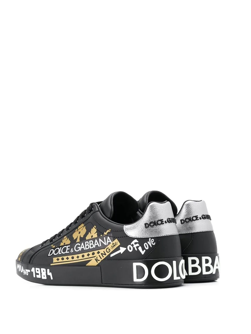 Portofino logo-print sneakers - 3