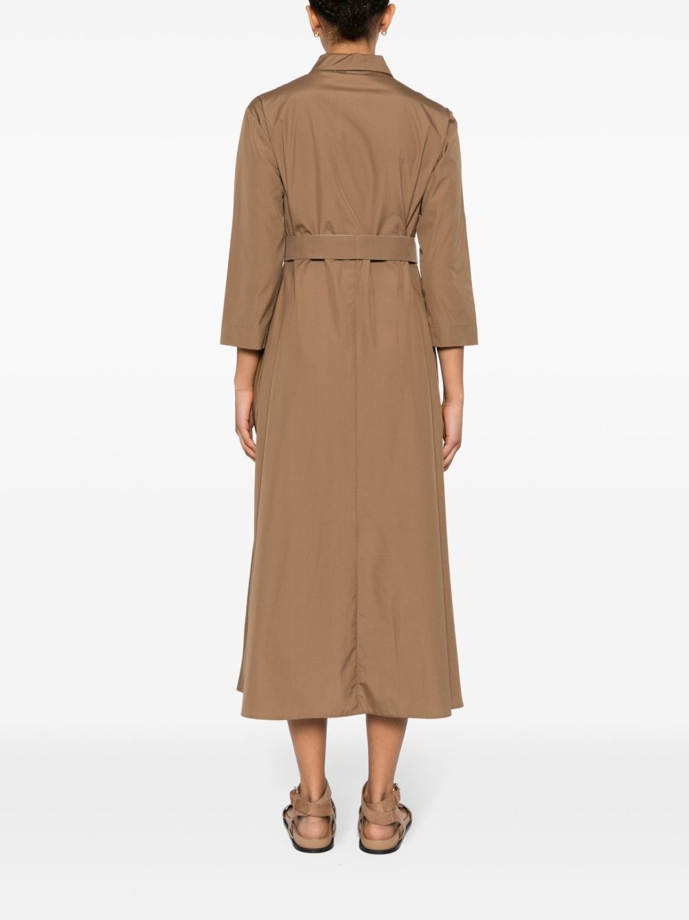 A-line shirt dress - 4