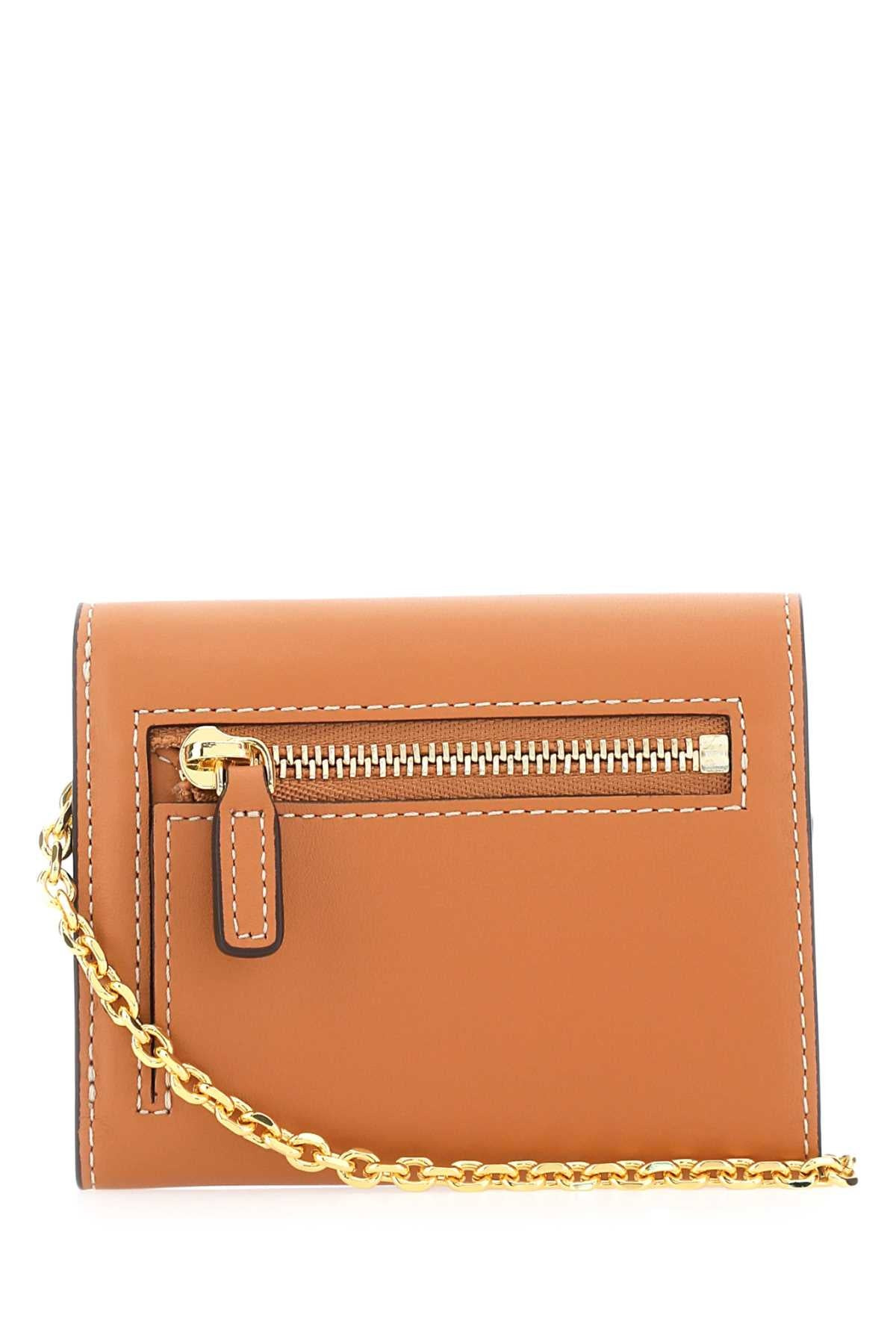 Mcm Unisex Caramel Leather Mini Mode Travia Wallet - 3
