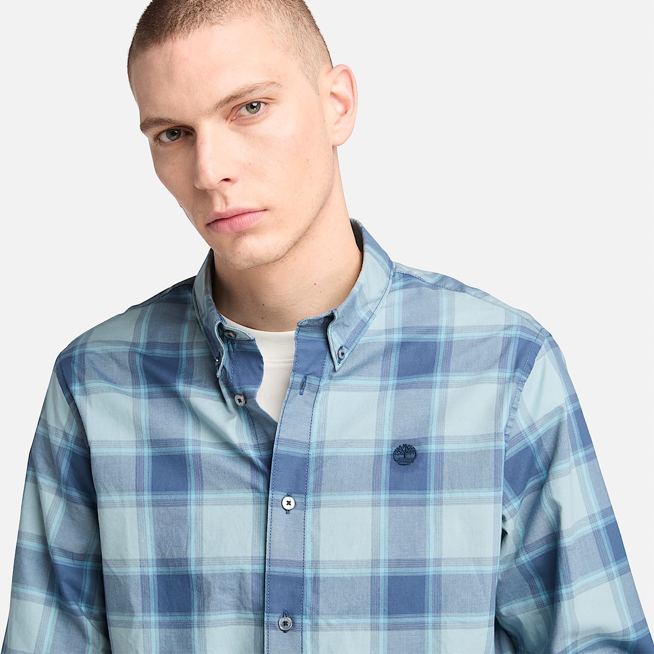 Men's Poplin Check Shirt - 4