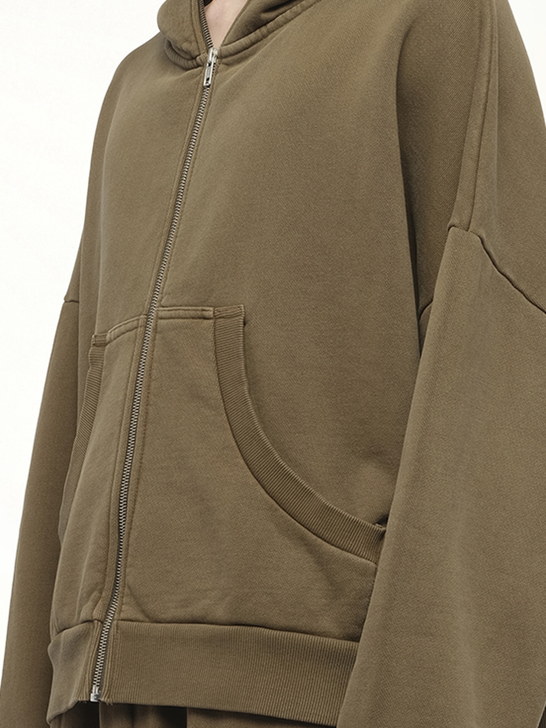 Eternal Zip Hoodie in Military - 3