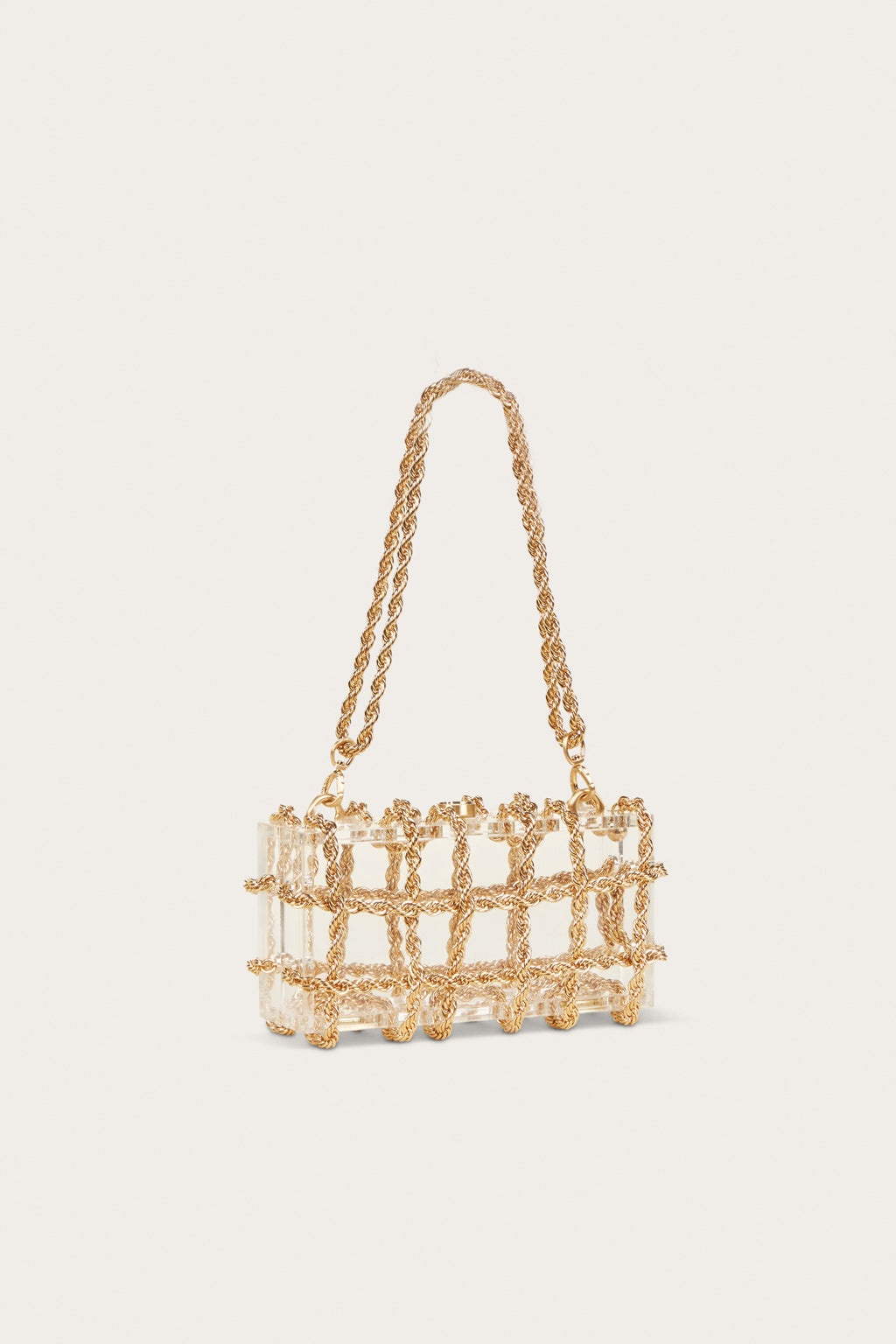 Cult Gaia Hajar Acrylic Chain Shoulder Bag