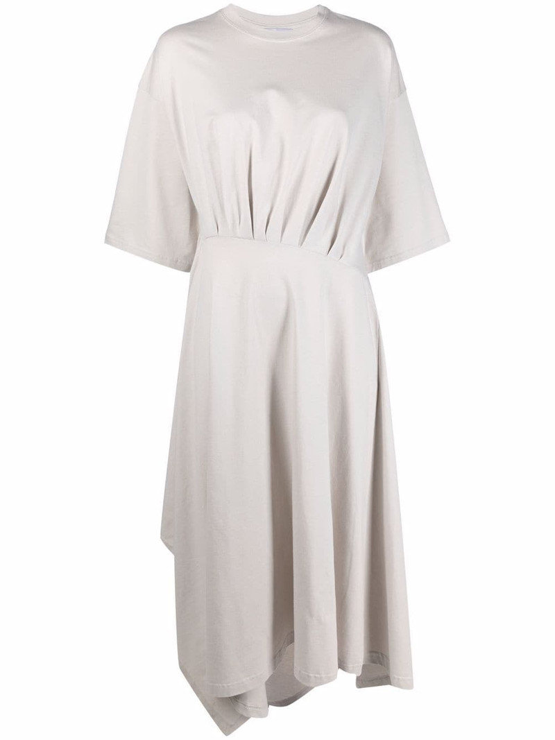 asymmetric-hem T-shirt dress 1