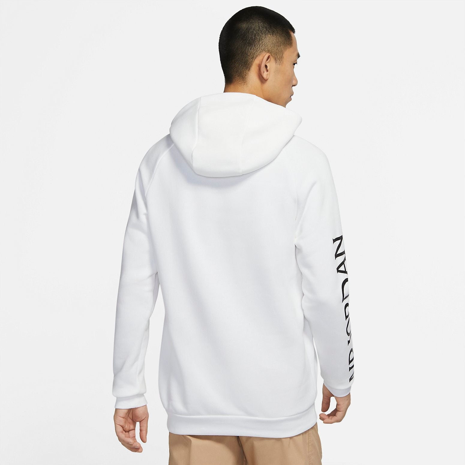 Air Jordan Alphabet Logo Pullover Hooded Fleece 'White' DH9505-101 - 4