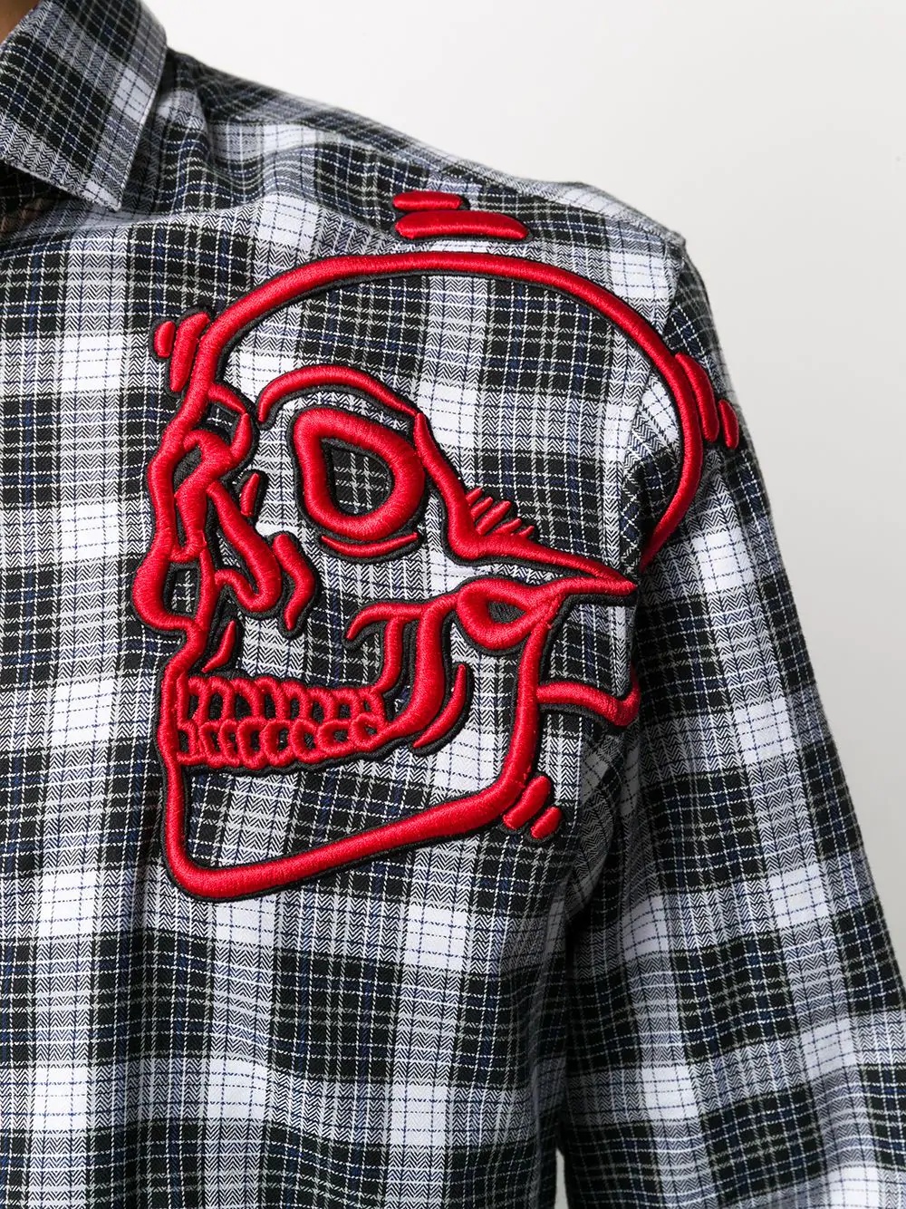 3D embroidered skull shirt - 5