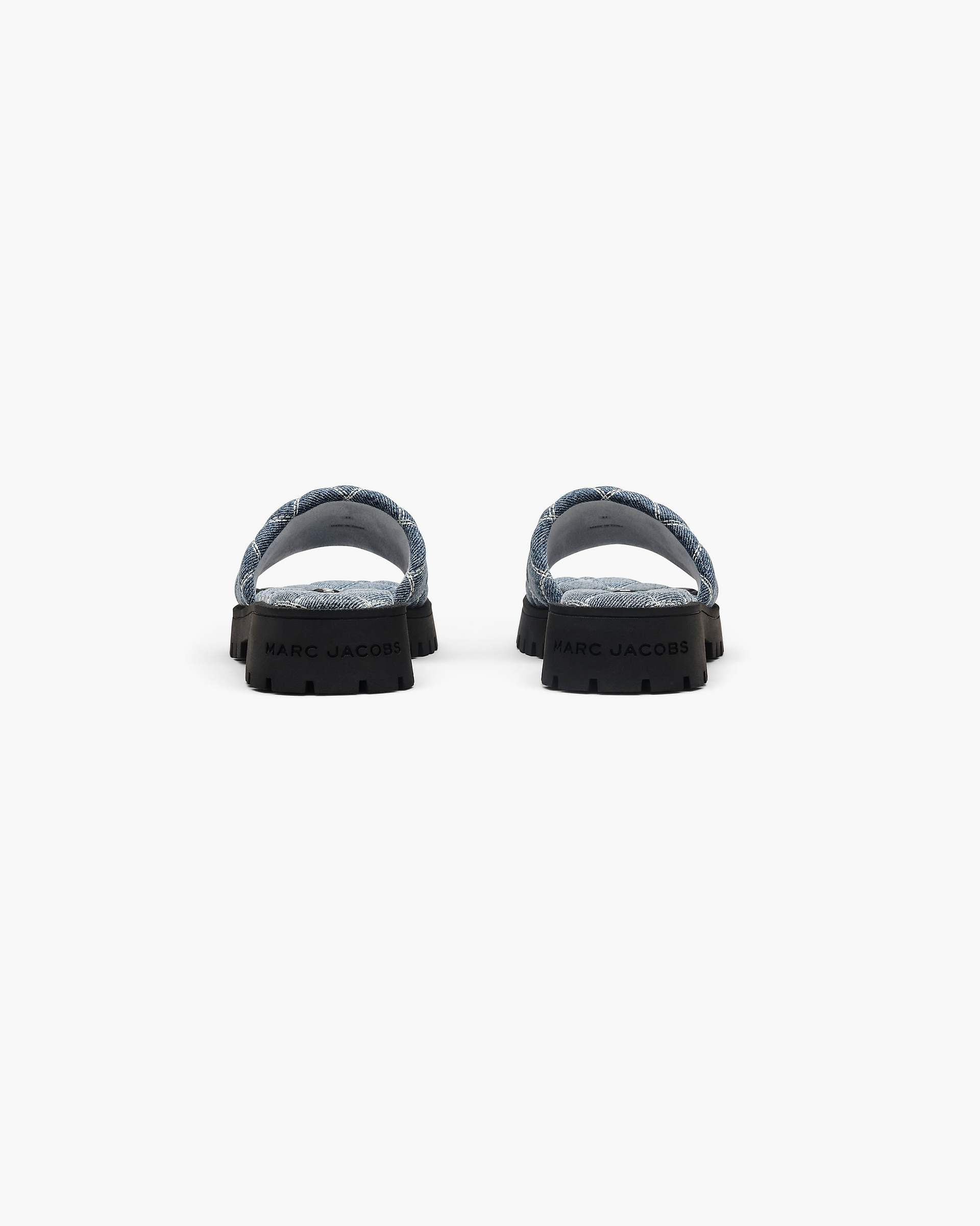 THE QUILTED DENIM LUG SOLE SLIDE - 8