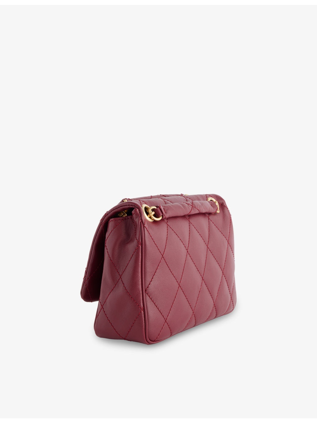 Small Strand Quilted Leather Shoulder Bag - 4