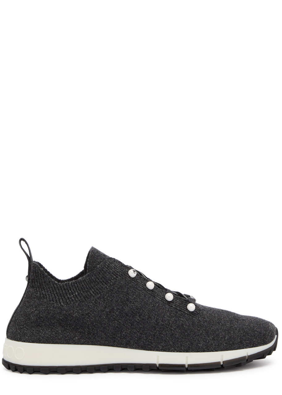 Jimmy Choo Veles Knitted Cashmere Trainers - 1