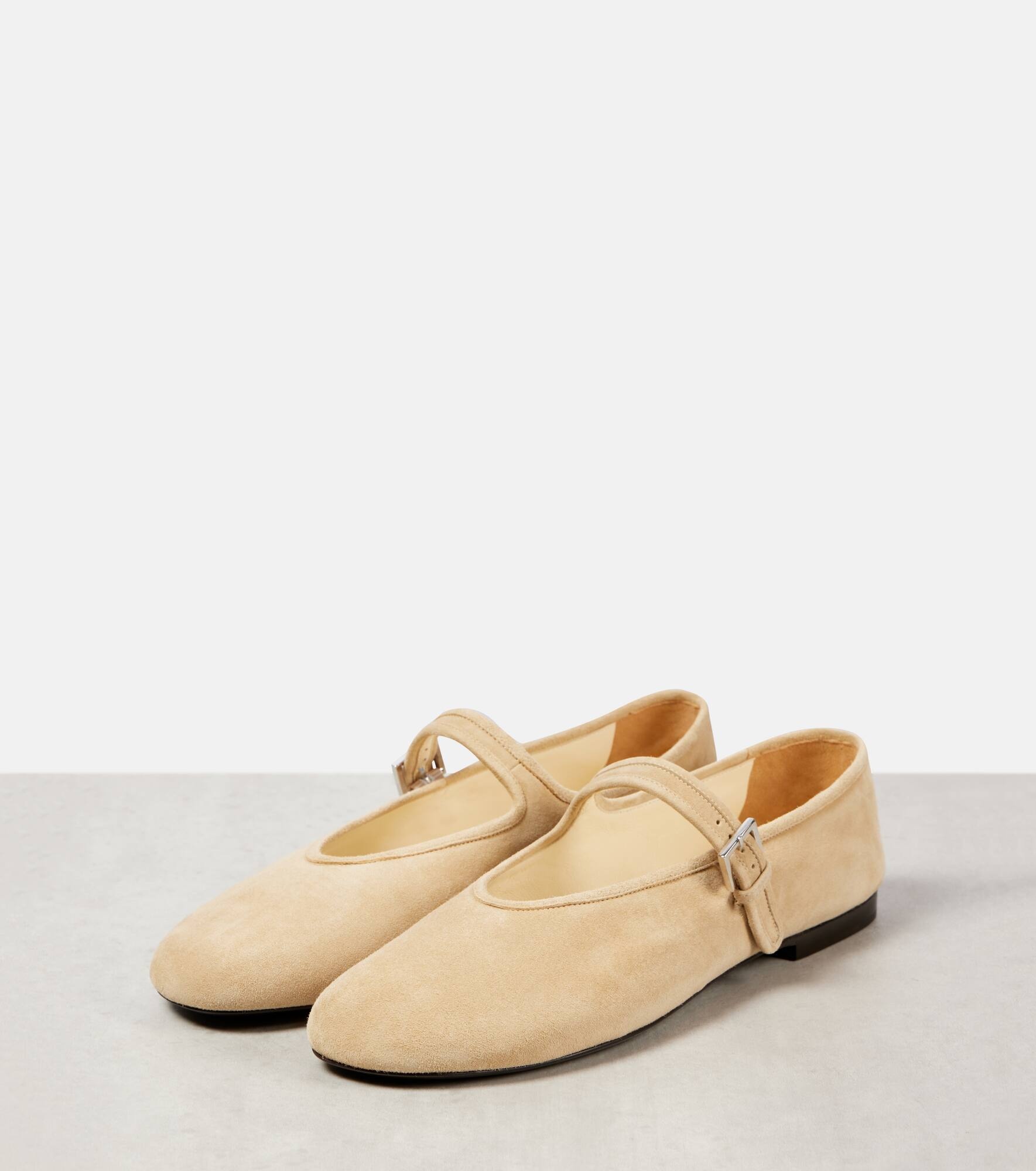 Suede Mary Jane flats - 3