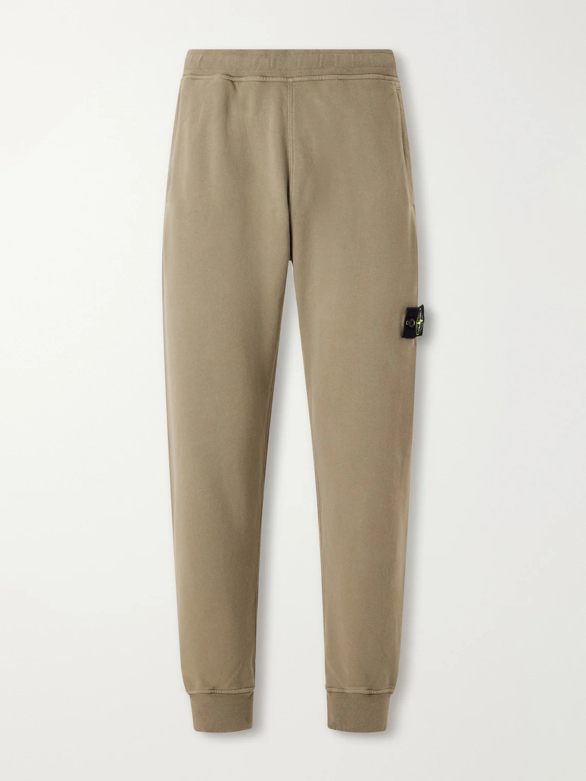 Logo-Appliquéd Brushed Cotton-Fleece Sweatpants - 1