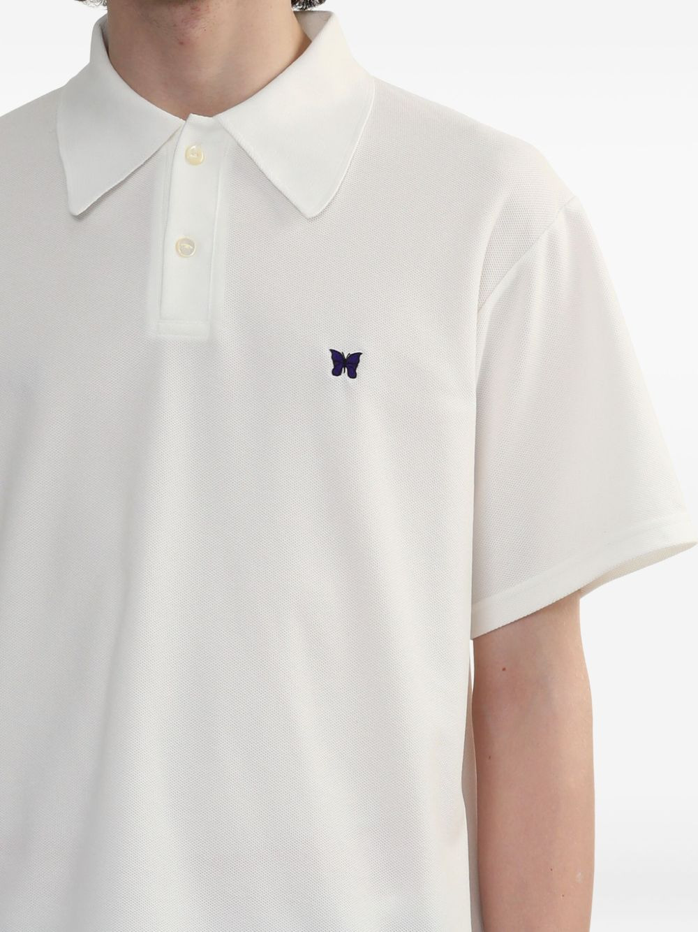 logo-embroidered polo shirt - 5
