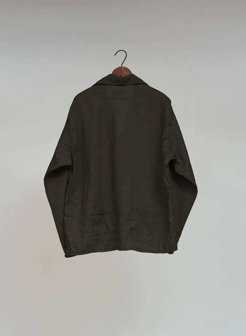 French Pullover Shirt Hemp in Charcoal Grey 9