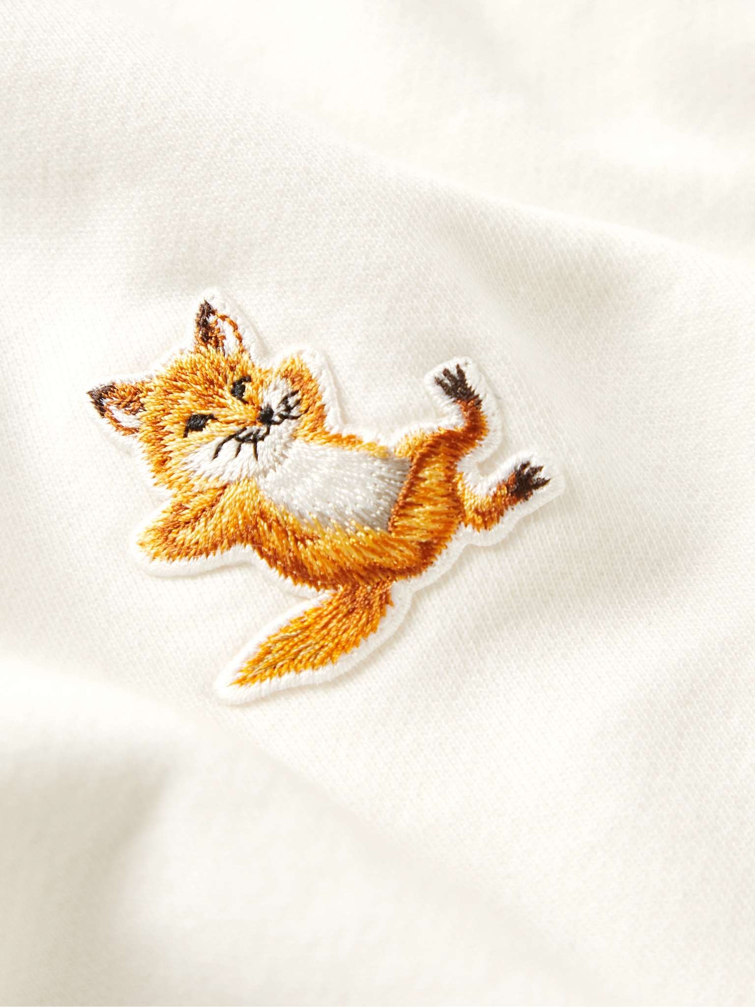 Chillax Fox Logo-Appliquéd Cotton-Jersey Hoodie - 3