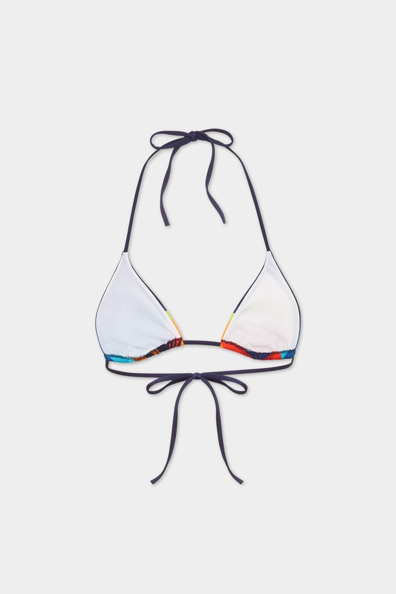 SUMMER LOVERS SUNSET TRIANGLE BIKINI TOP - 2
