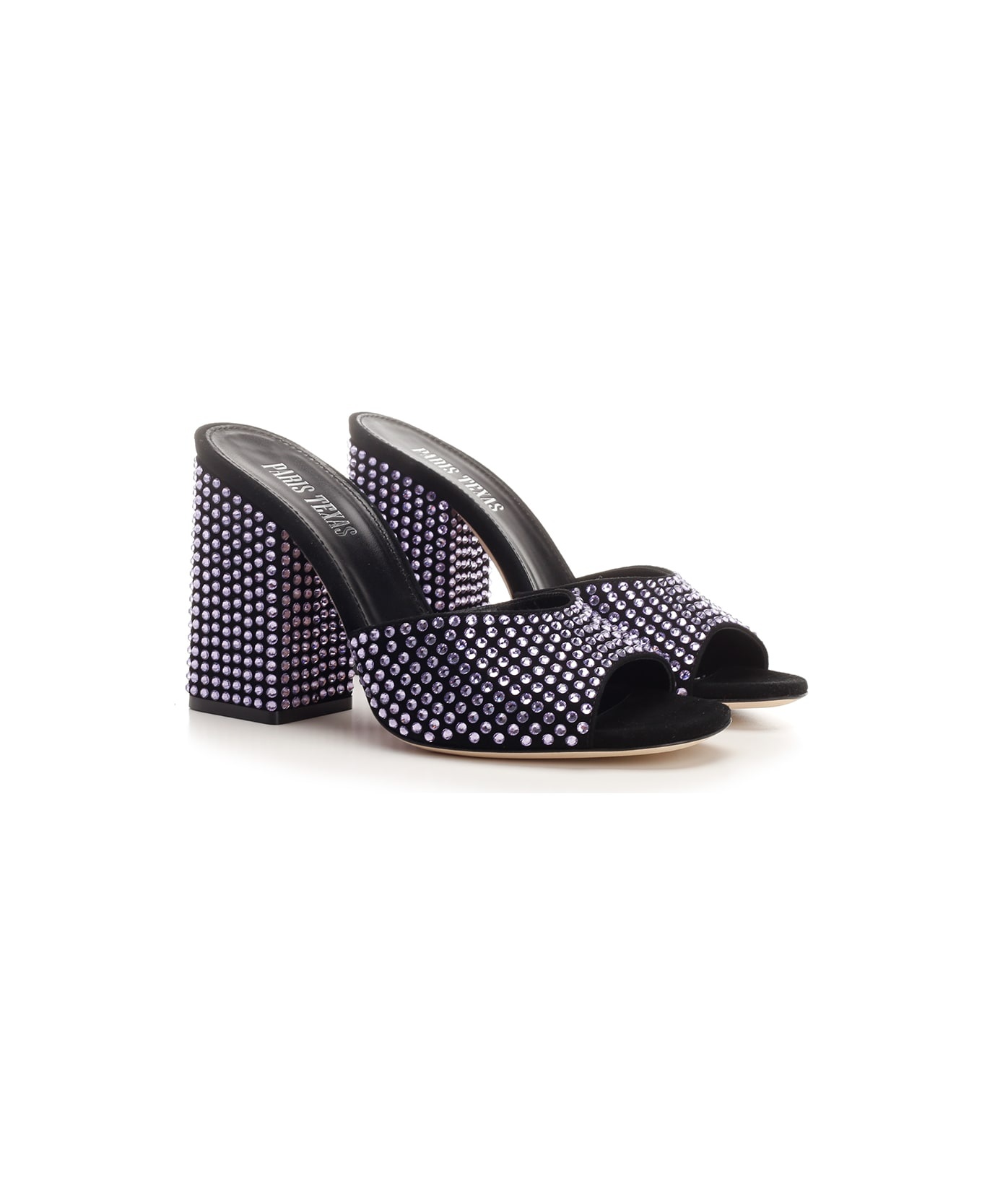 Crystal Embellished Mules - 2