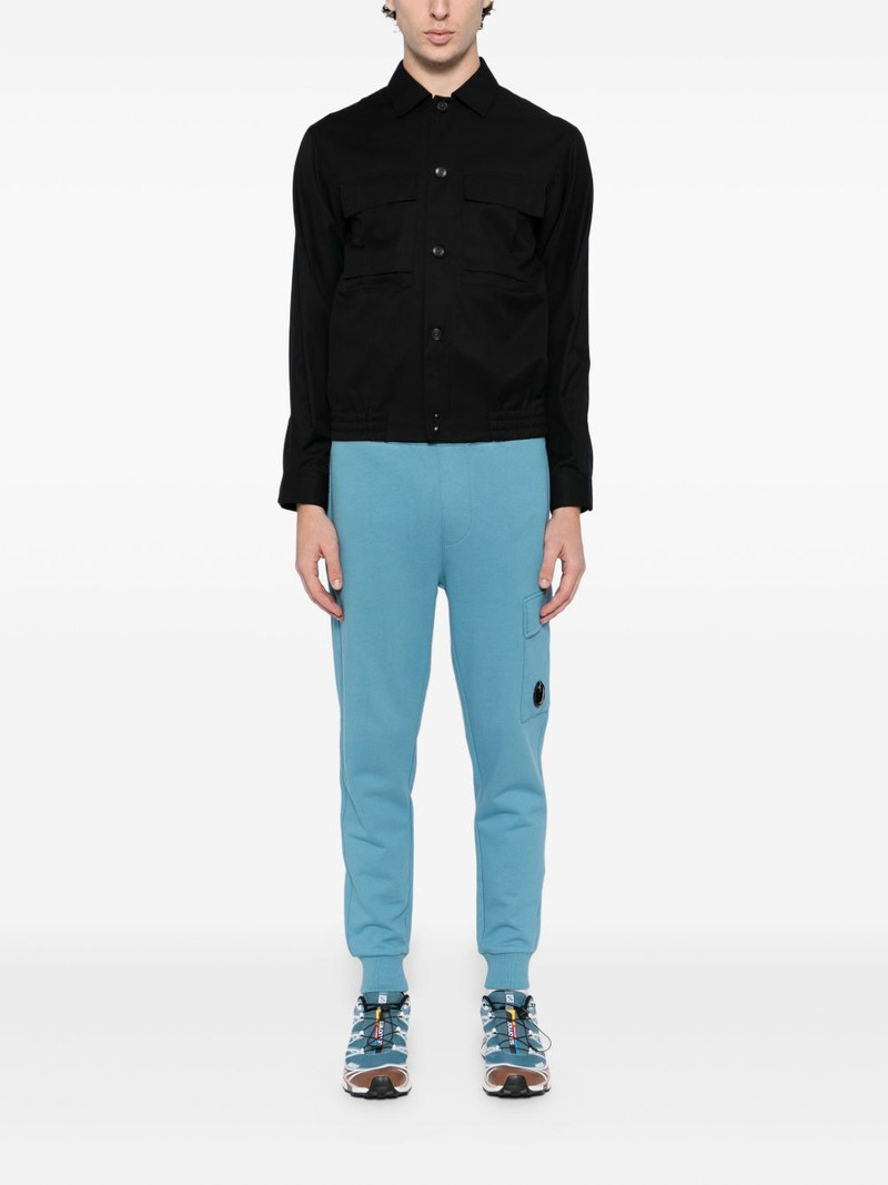 C.P. Company logo-plaque cotton track pants outlook