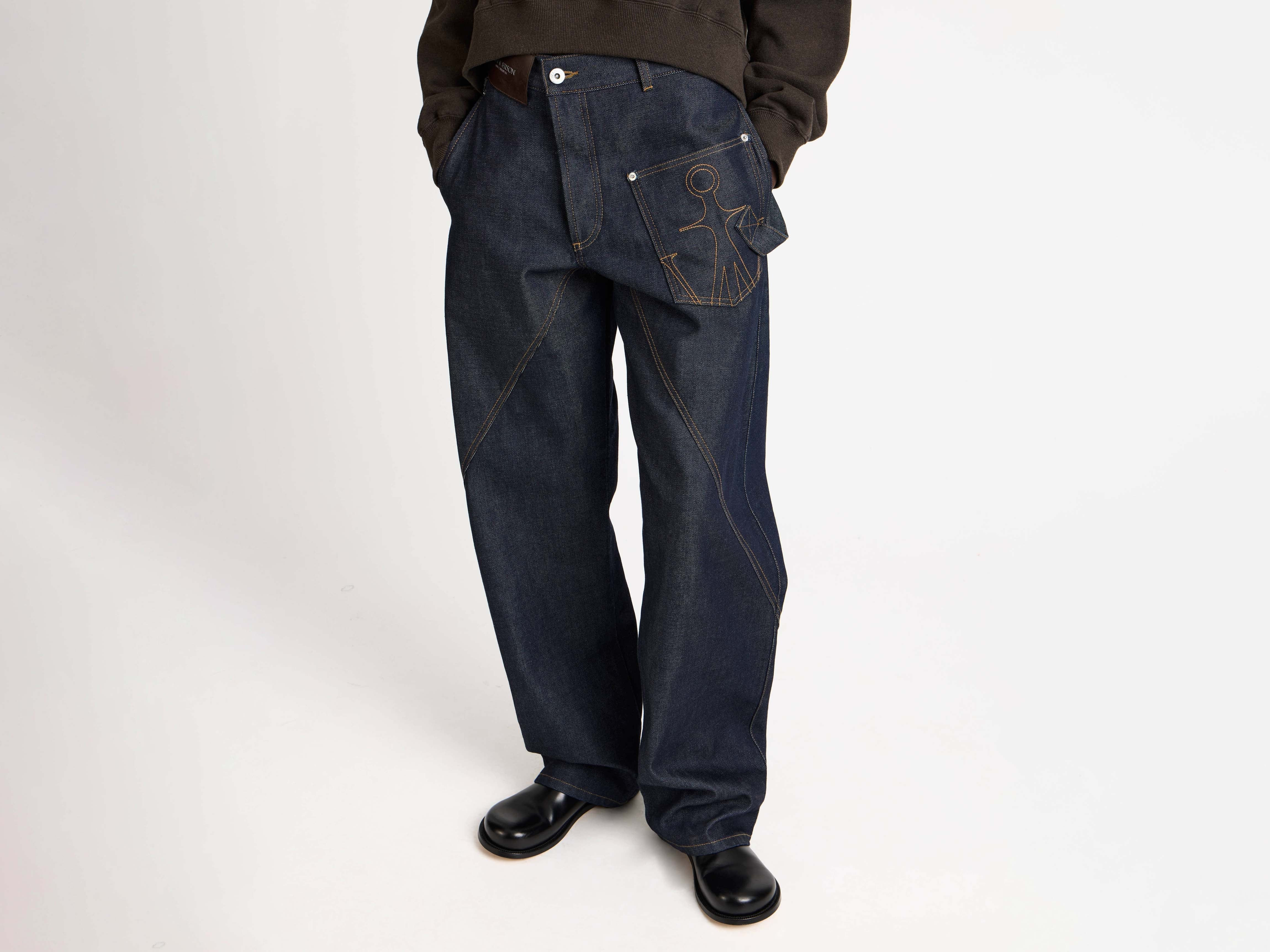 TWISTED WORKWEAR DENIM JEANS IN INDIGO - 6