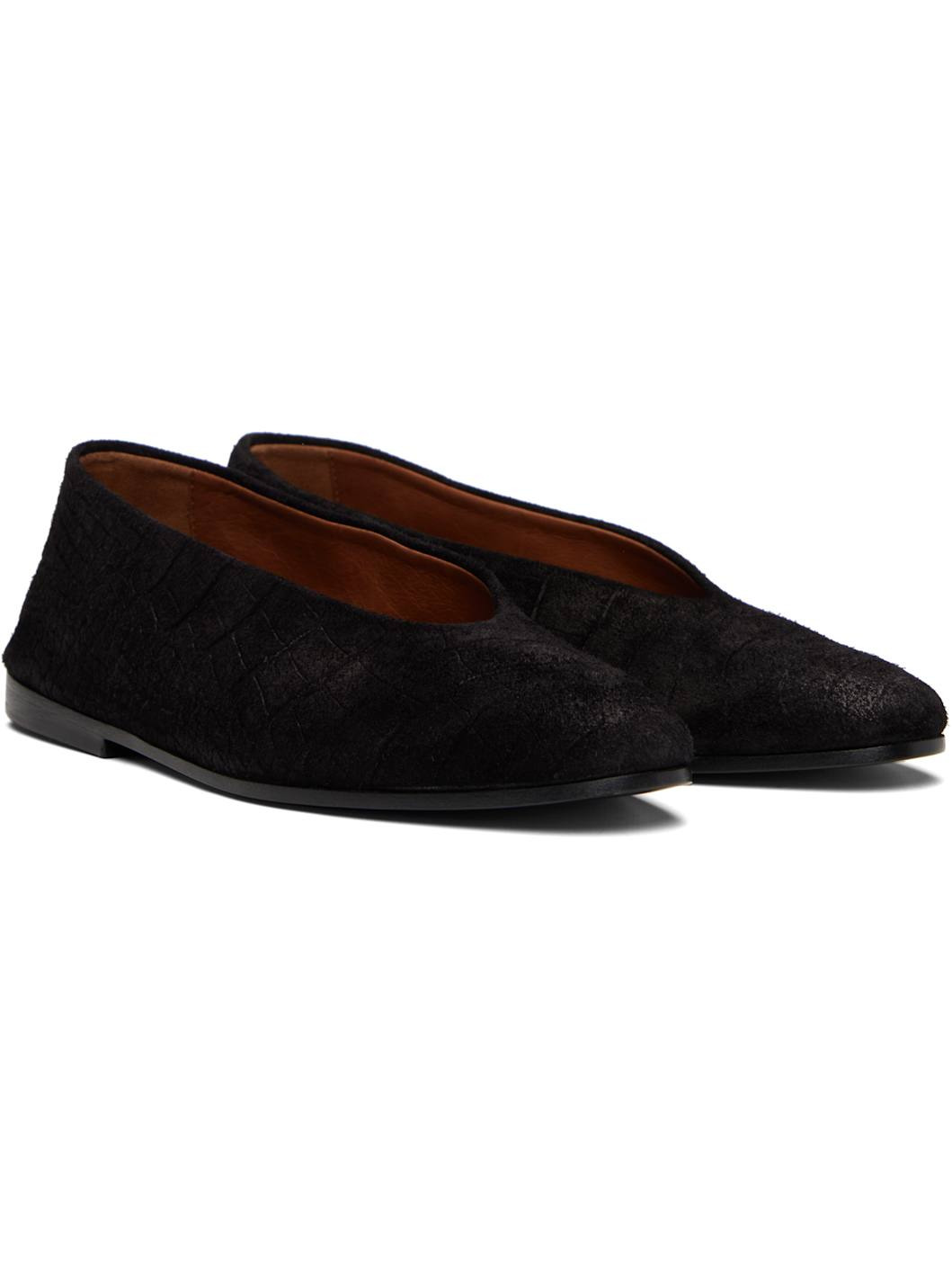 Black Scivolo Ballerina Flats - 4