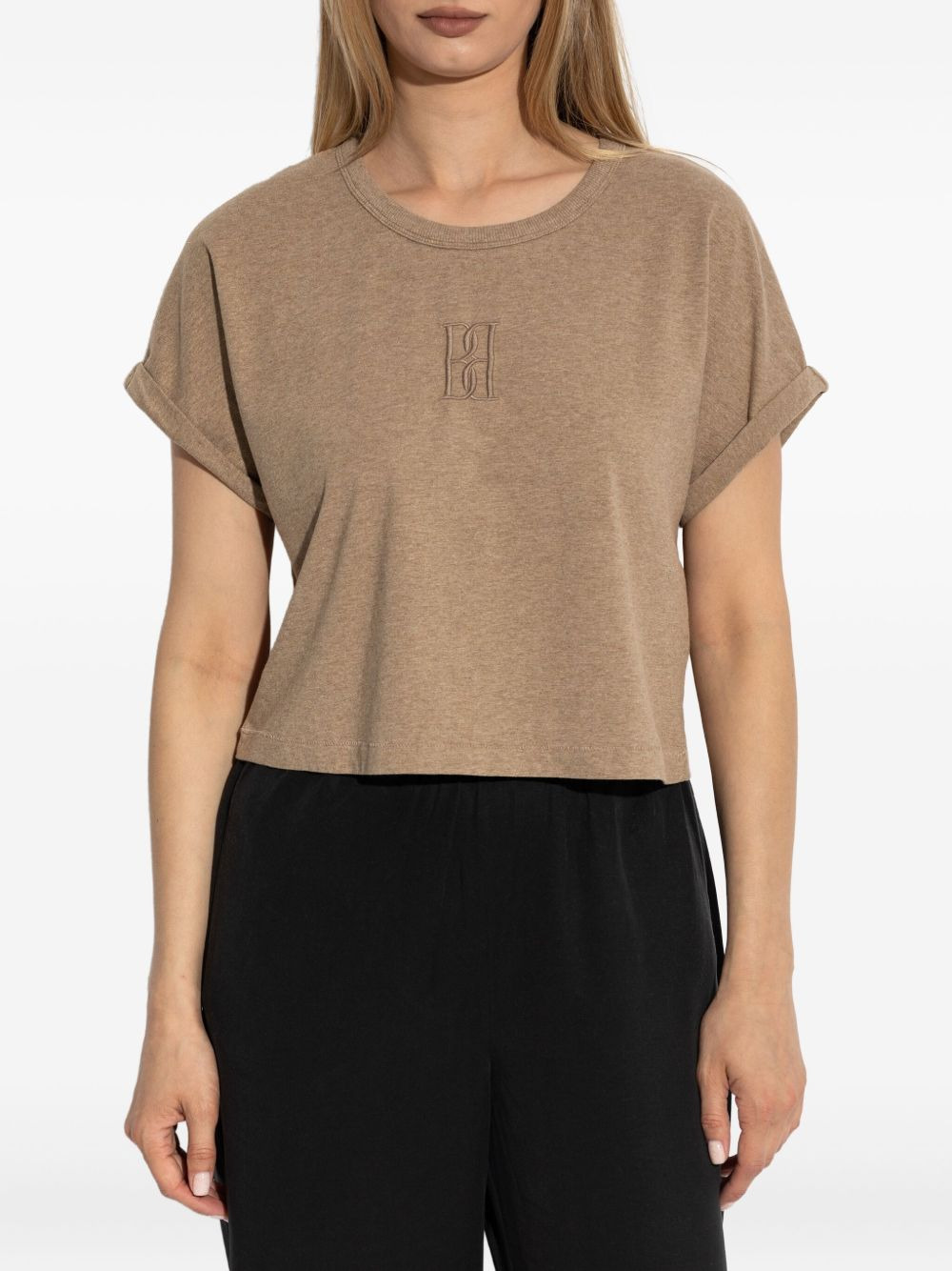 Hrdalia embroidered-logo T-shirt - 3