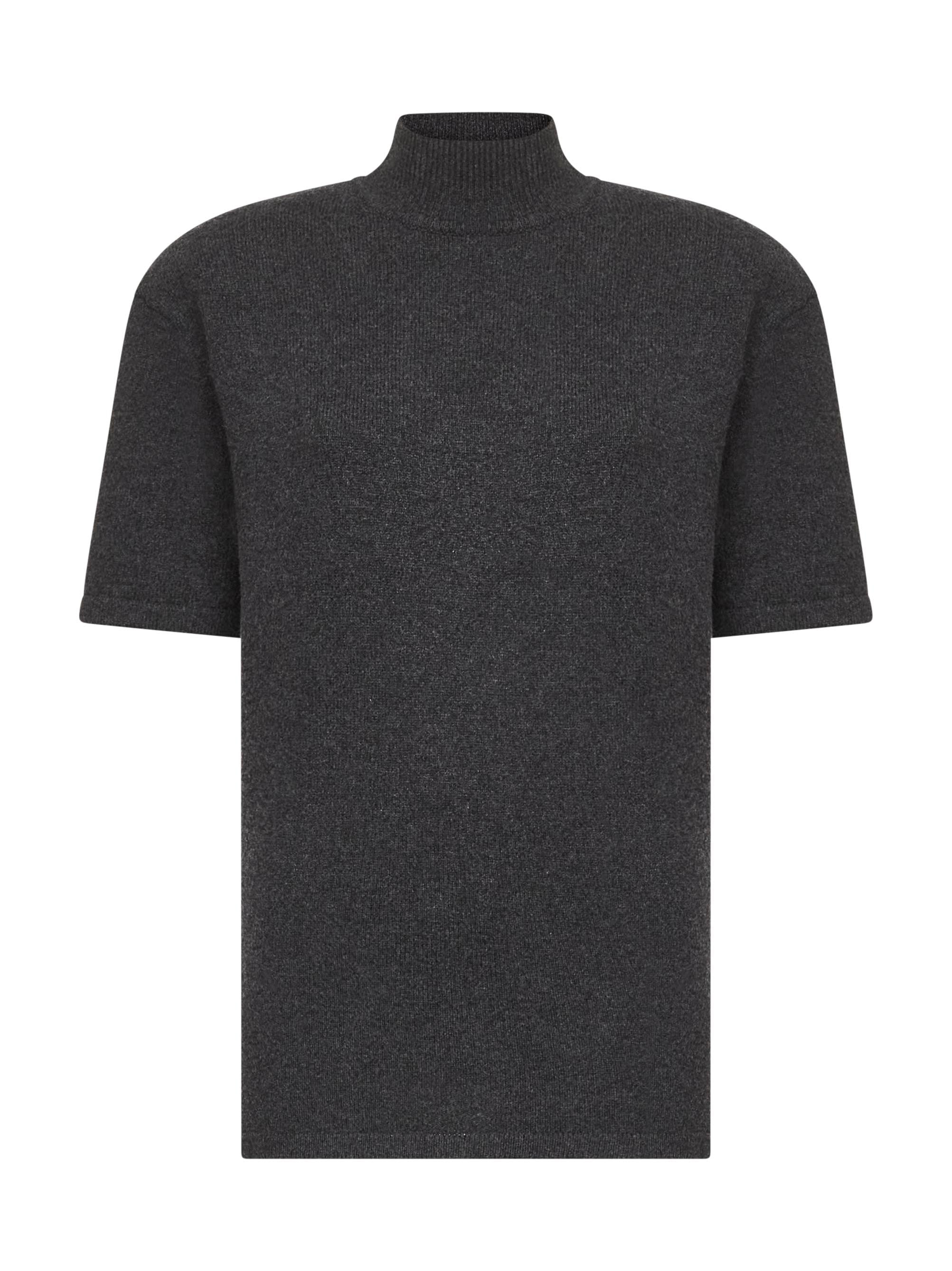 Grey wool and cashmere The Castagna sweater - 1