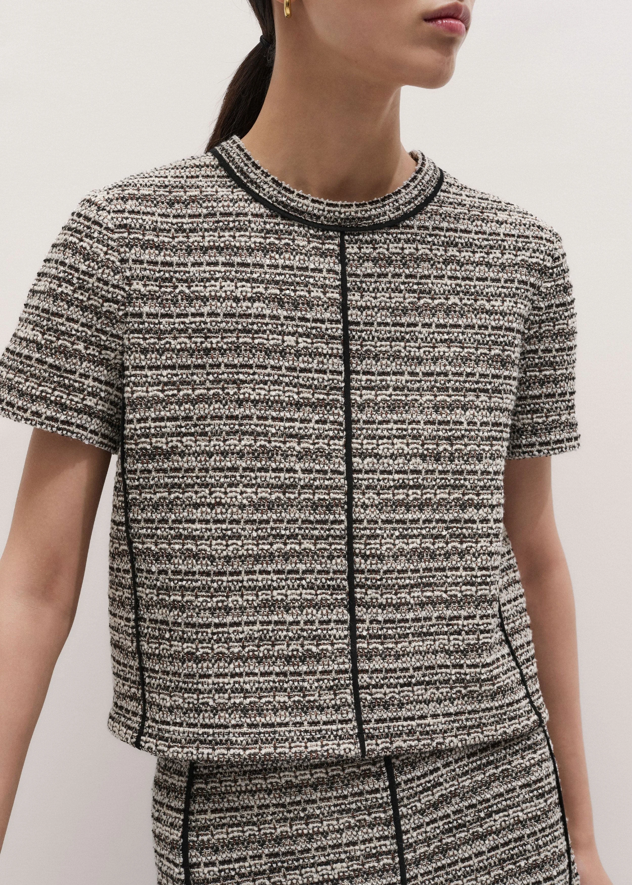 Crop Straight Tee - 1