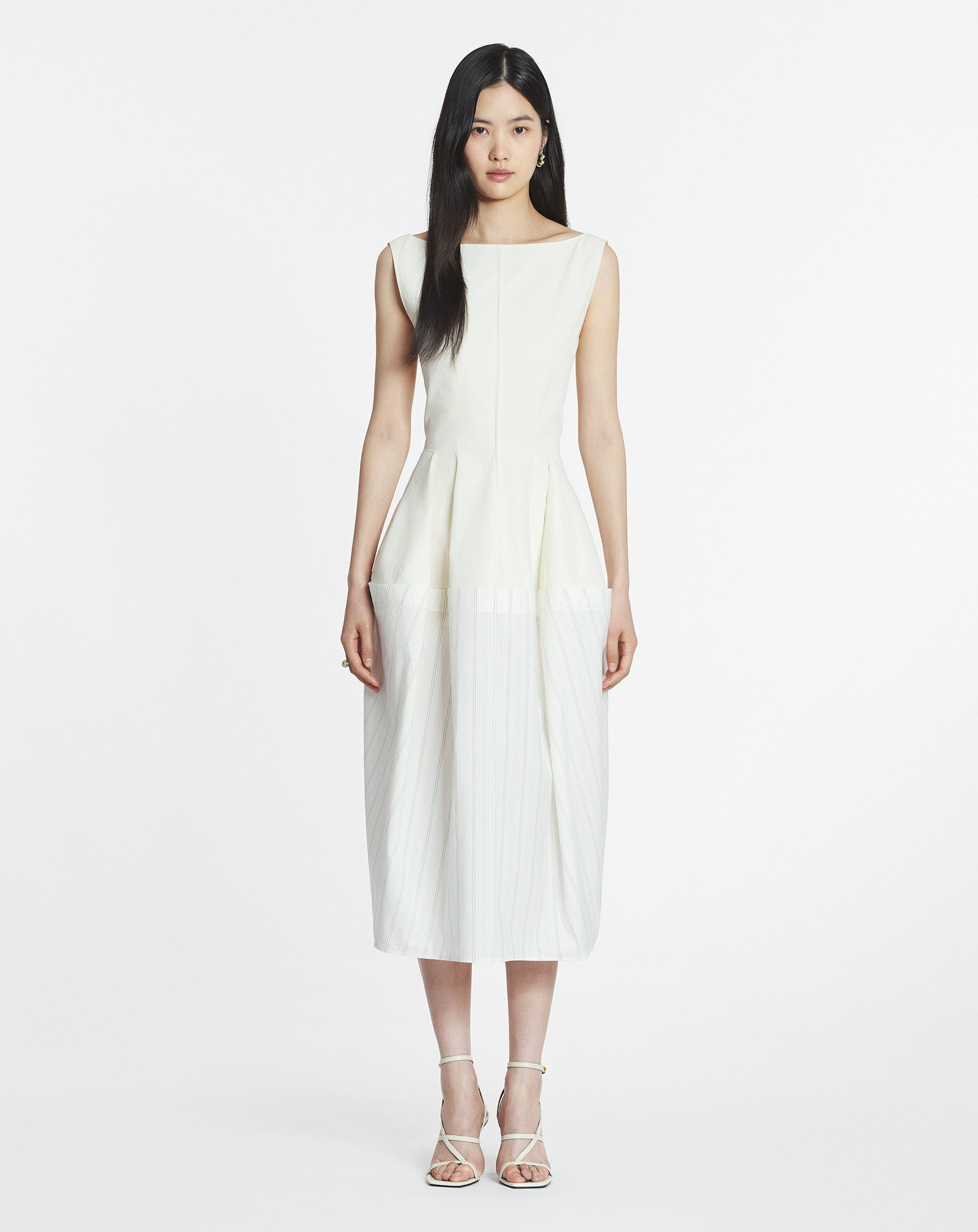 COTTON PEPLUM DRESS - 2