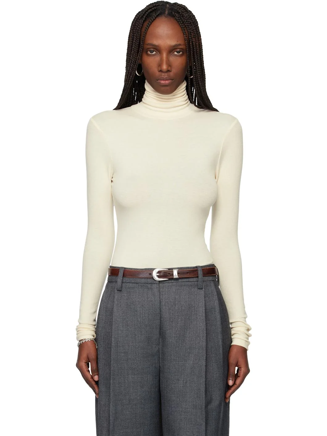 Off-White Slim-Fit Turtleneck - 1